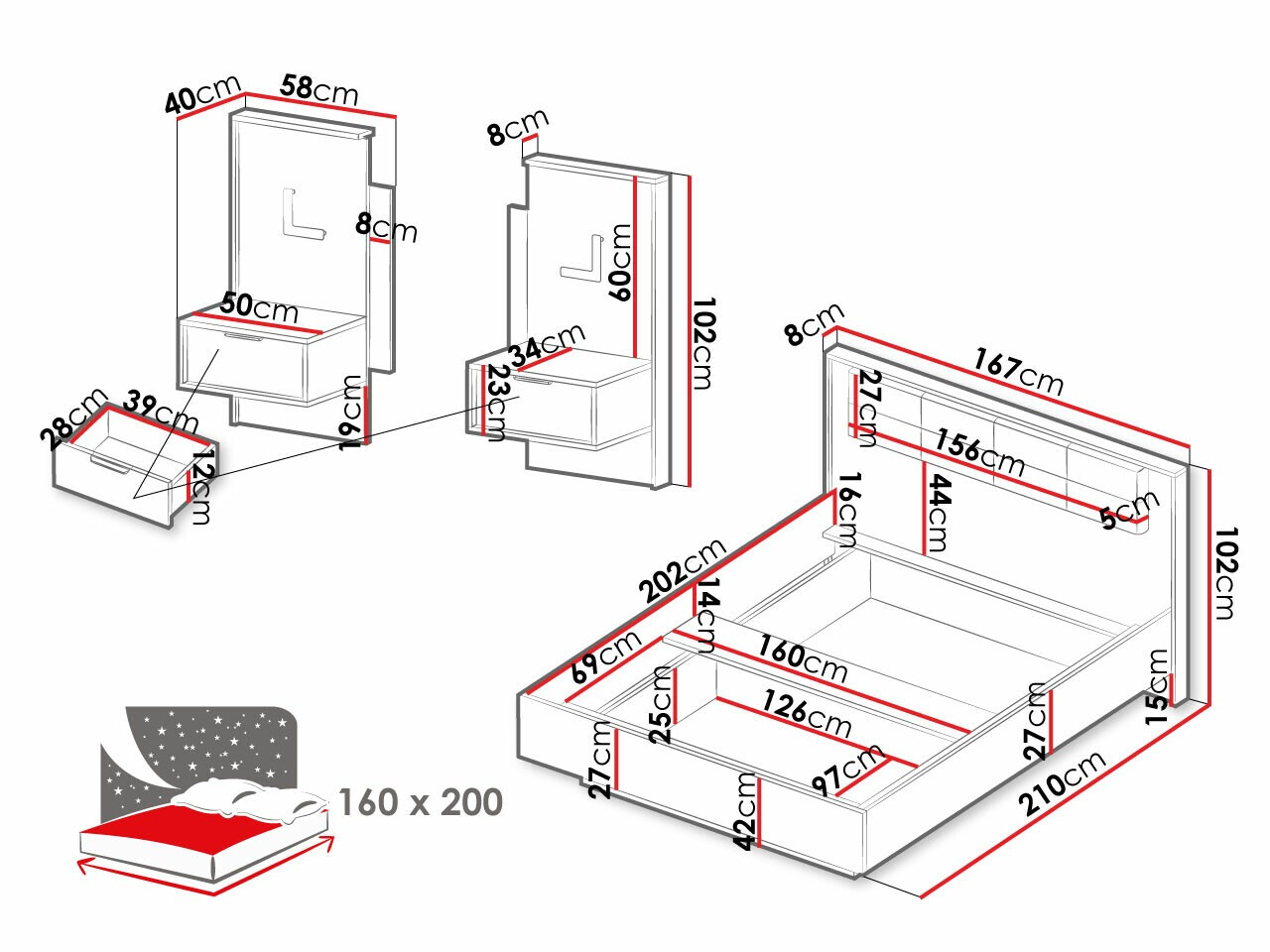 Κρεβάτι Flodale 103 (Διαθέσιμο)