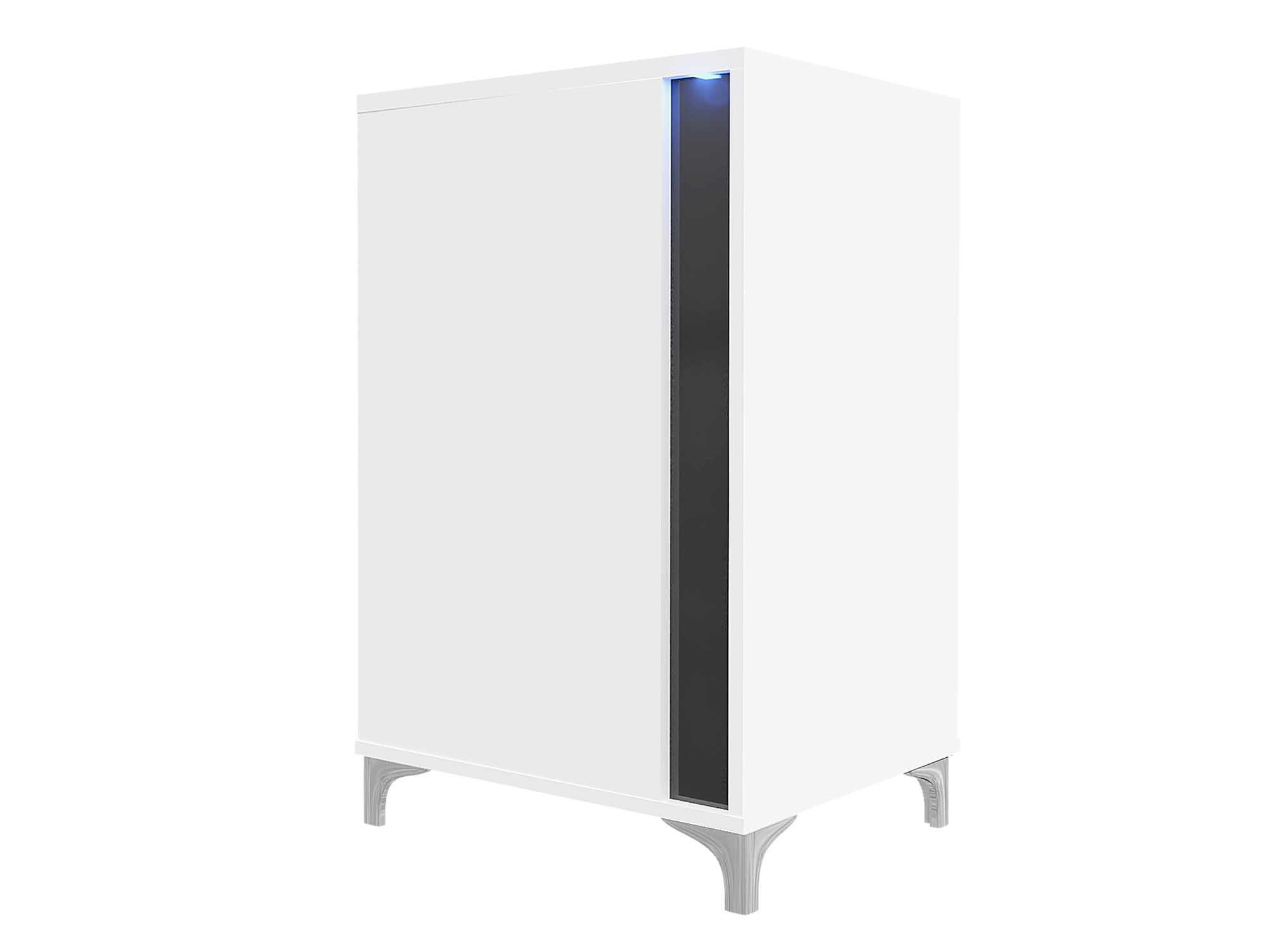 Sideboard Florem I (White + Glossy white + Glossy black)