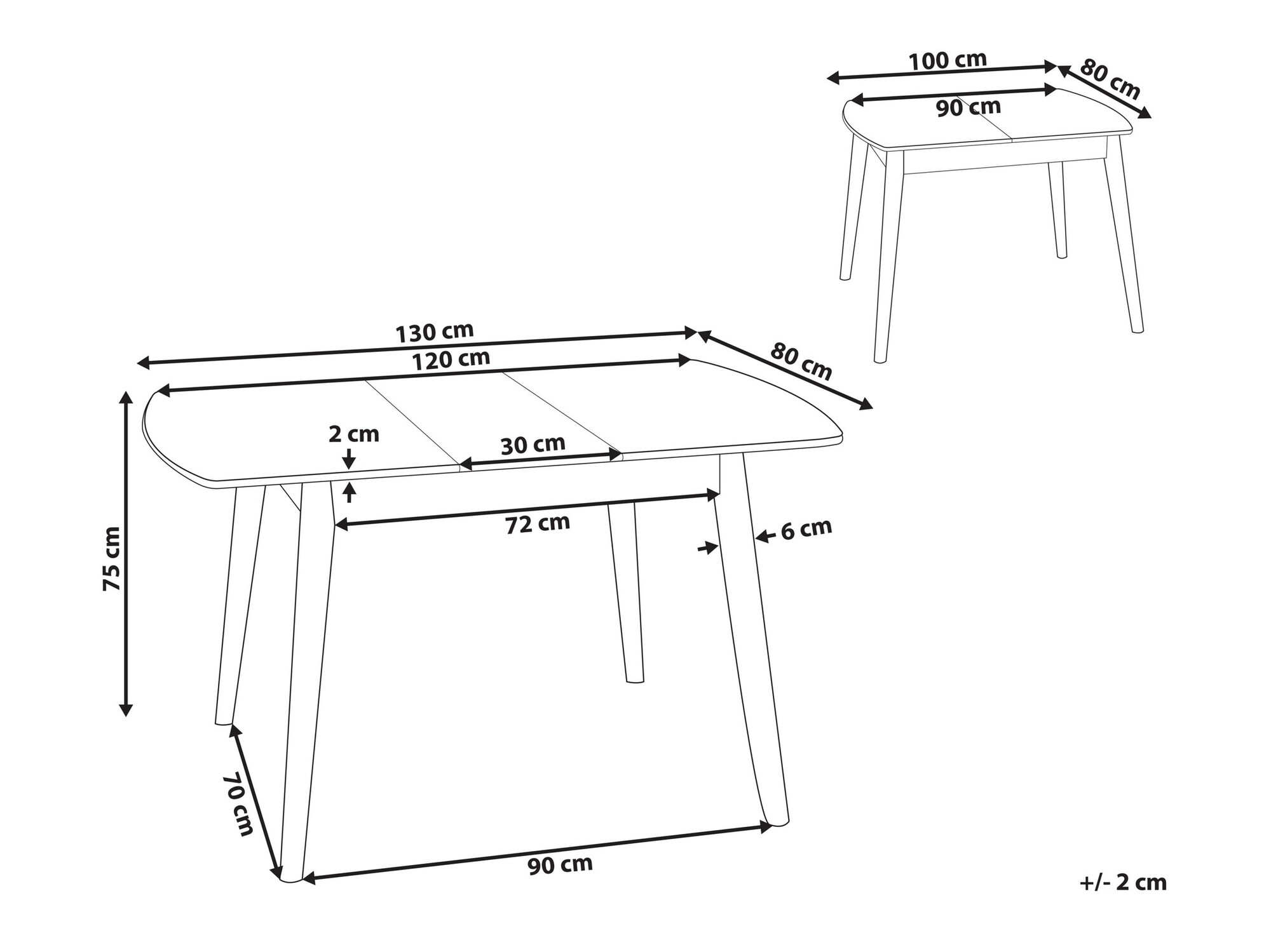 Table Berwyn 2309 (Light wood)