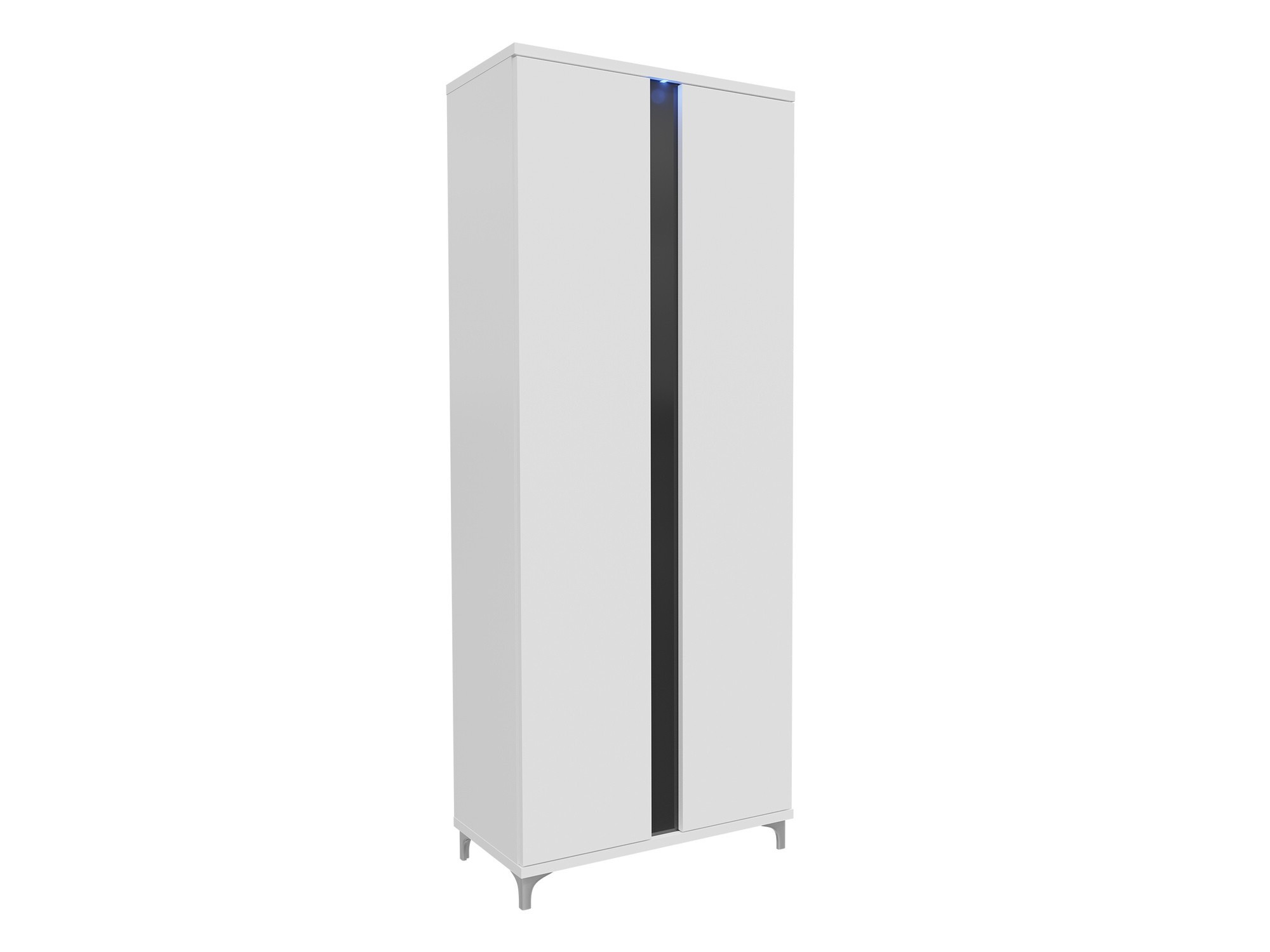 Wardrobe Florem (White + Glossy white + Glossy black)