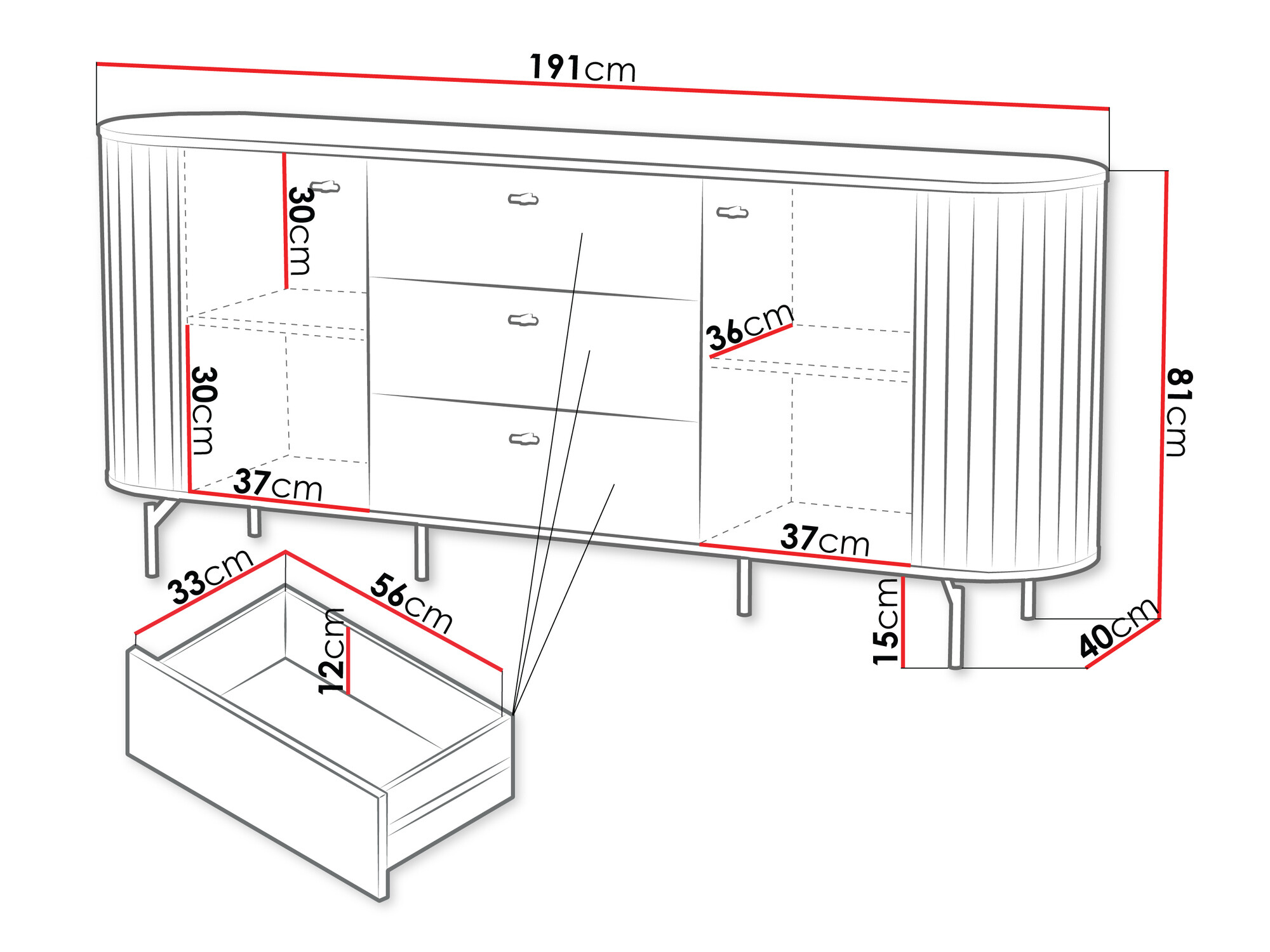 Συρταριέρα Novmono 115