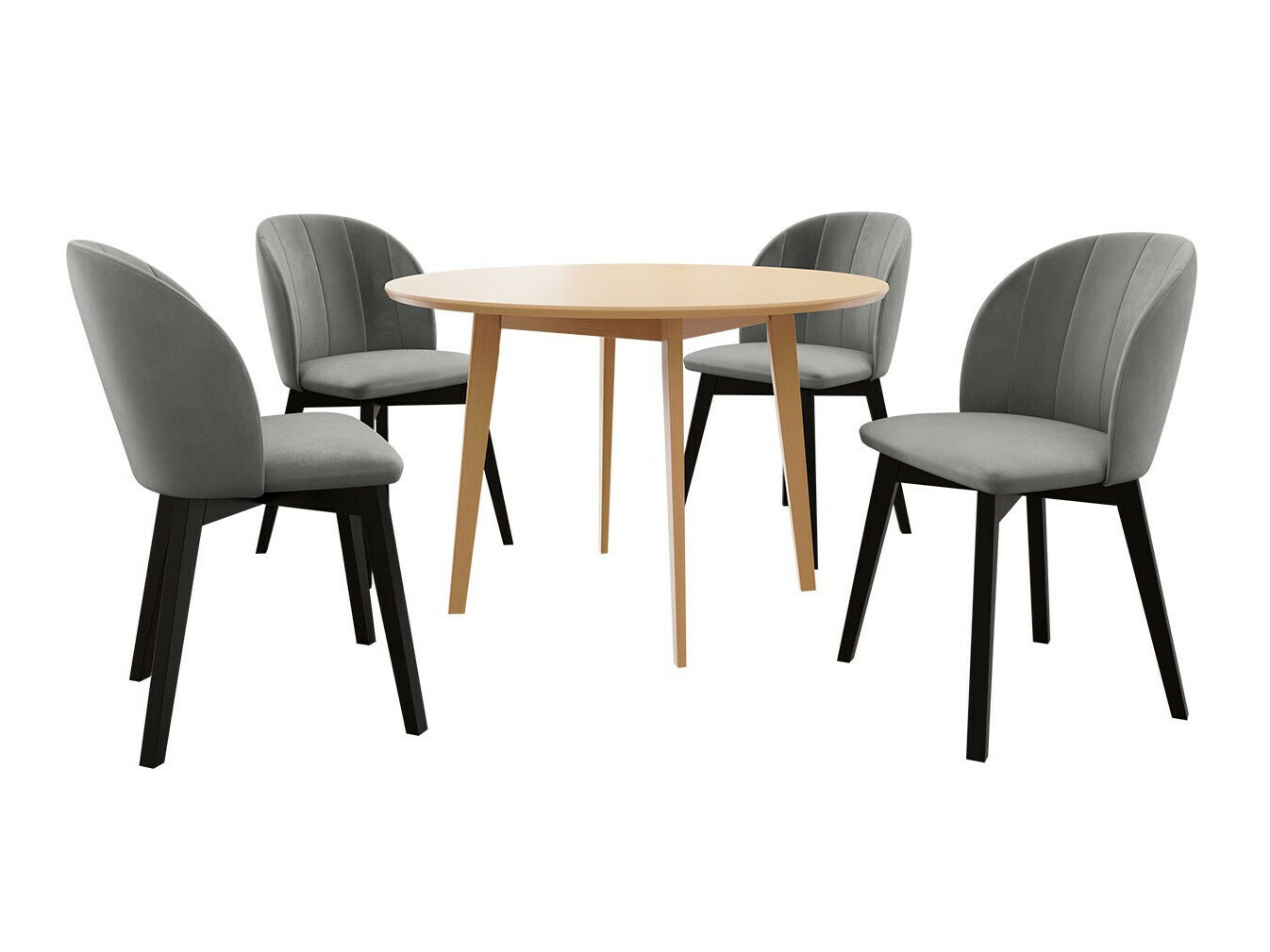 Σετ τραπεζαρίας Racine 136 (Καφέ)