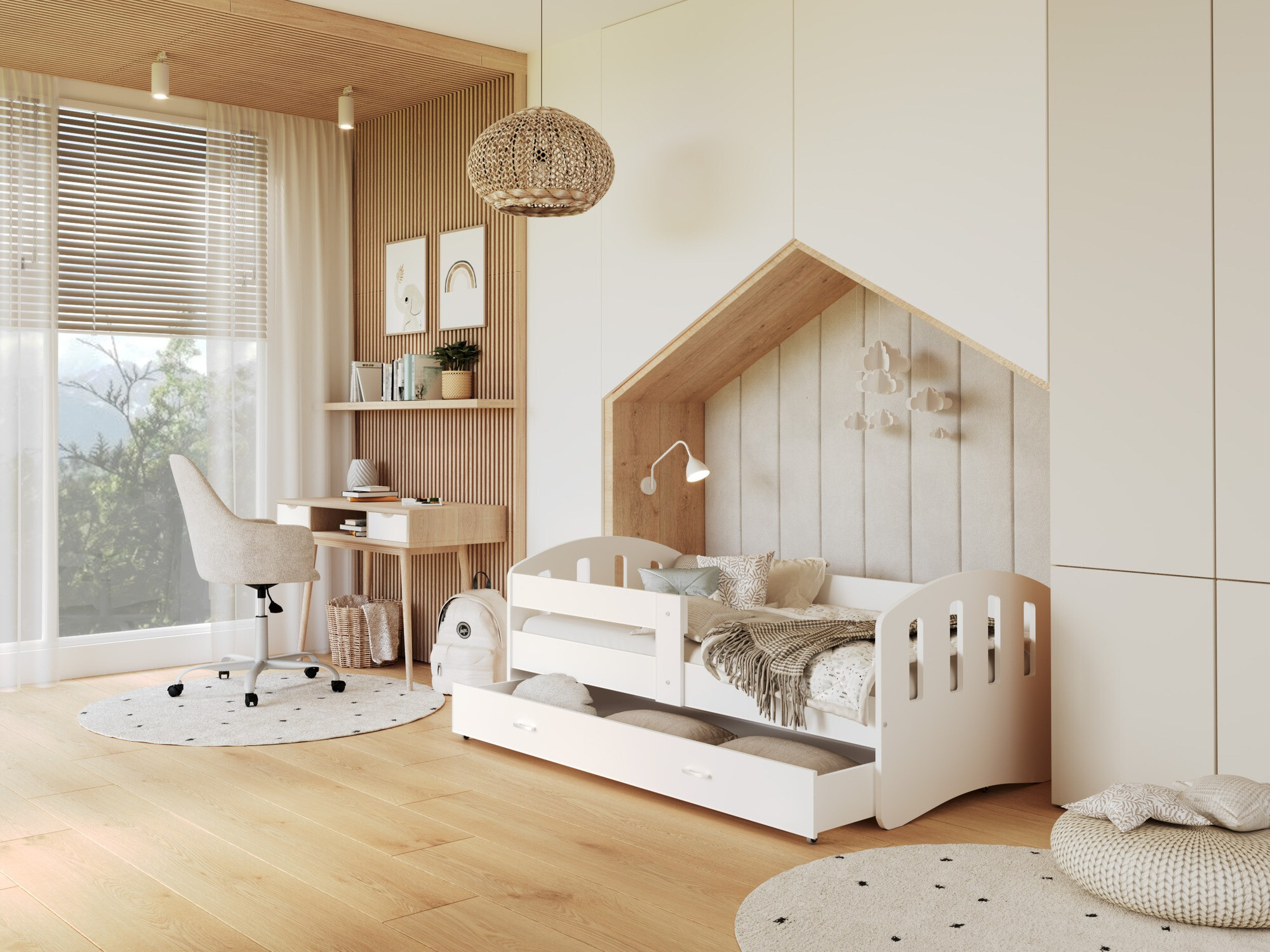 Bed Aurora 134 (White)