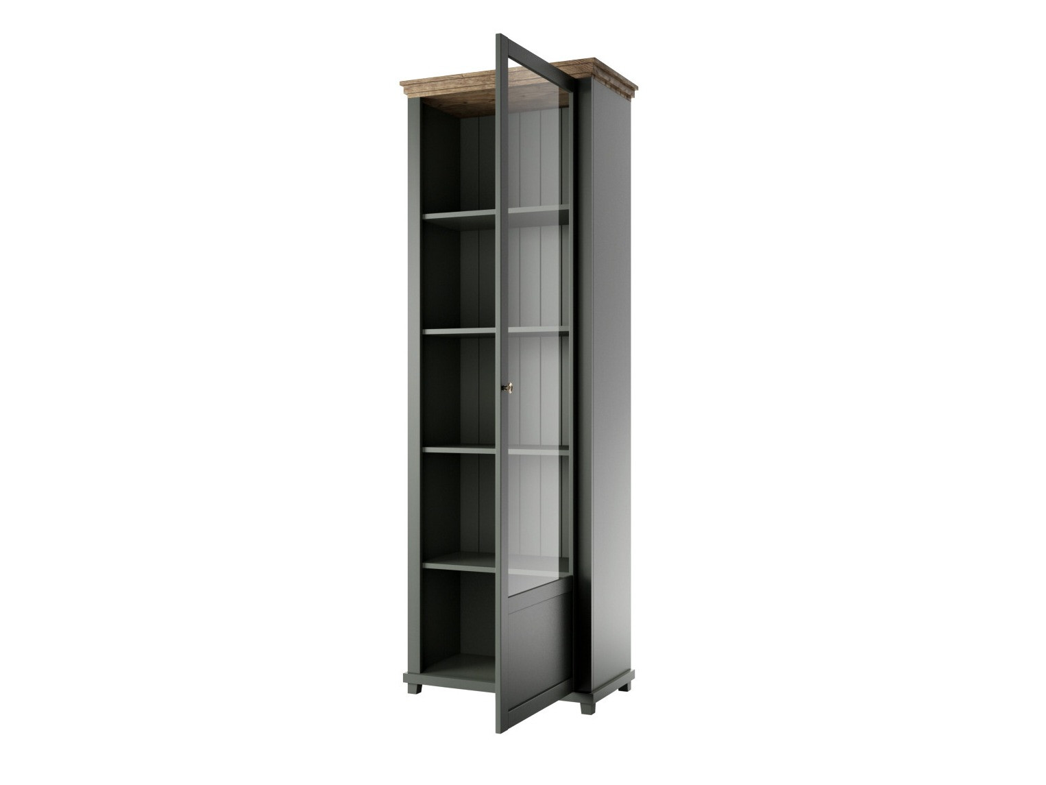 Βιβλιοθήκη Tolnue 101 (Σκούρο πράσινο + Δρυς Λευκάδας)