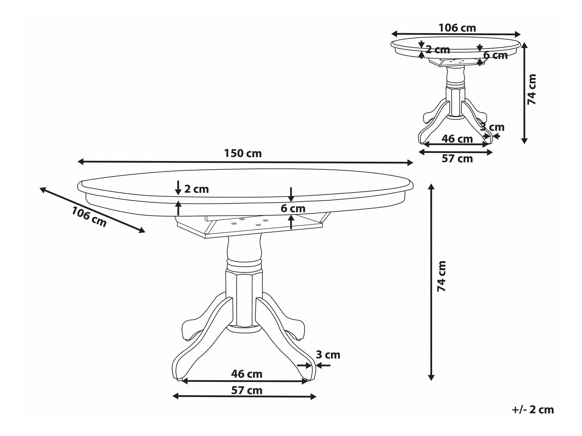 Table Berwyn 2370 (Black)