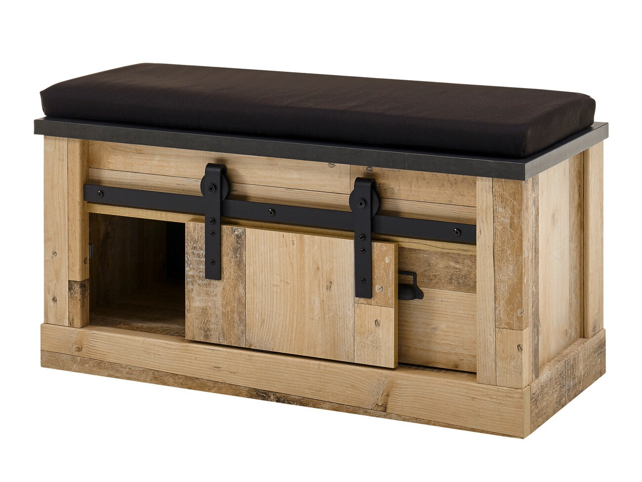 Σετ διαδρόμου Cirtale 130 (Παλαιωμένο χρώμα ξύλου + Ανθρακί)