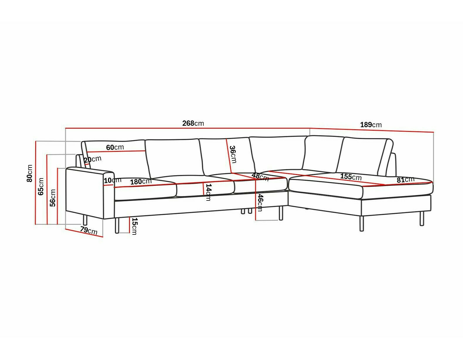 Γωνιακός Καναπές Tenfloa 100 (Malmo 90)