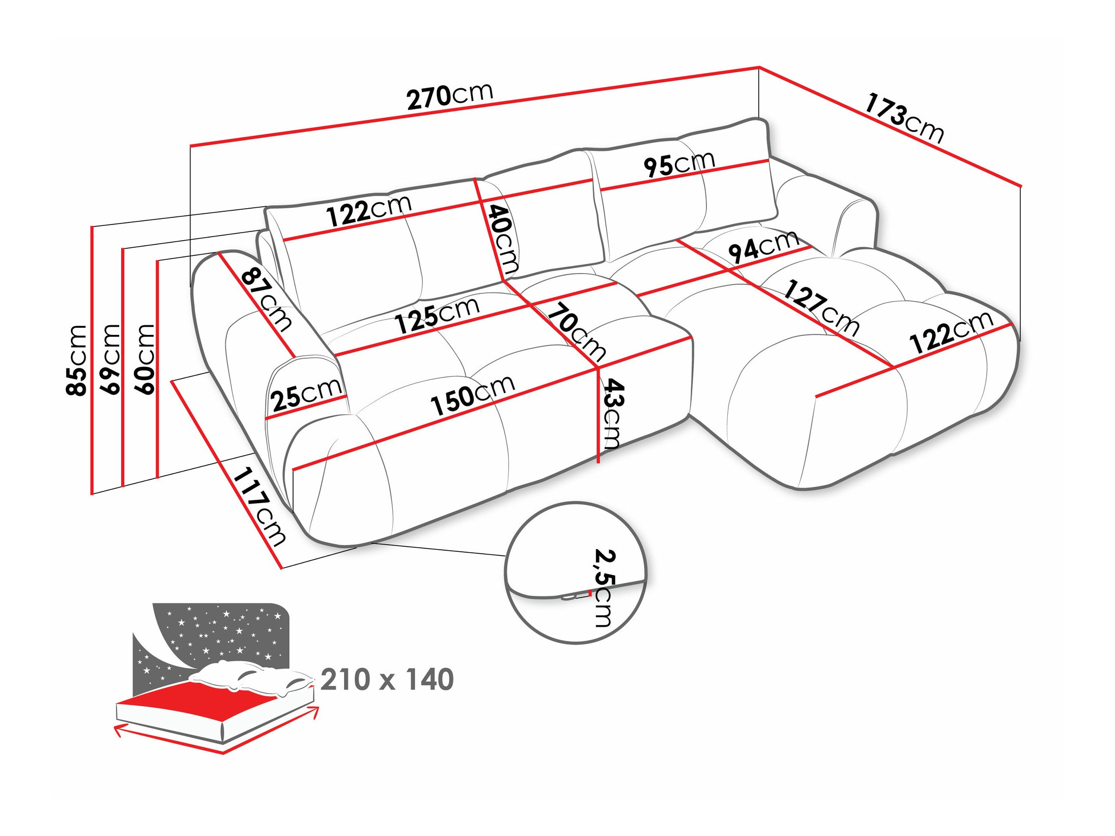 Γωνιακός Καναπές TrendyNest Ansera I (Now or Never 03)