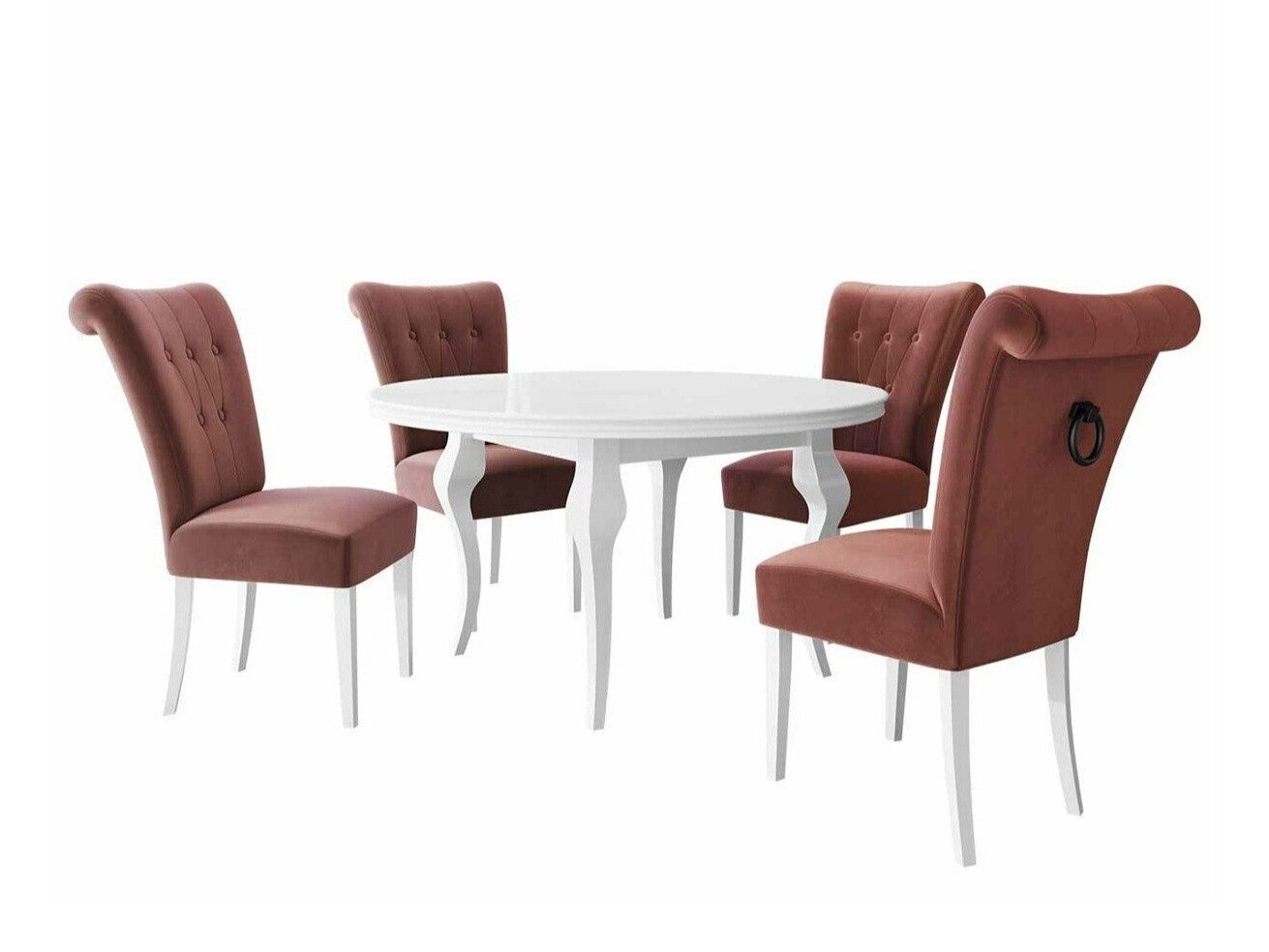 Dining set Racine 143 (White + Magic Velvet 2258)