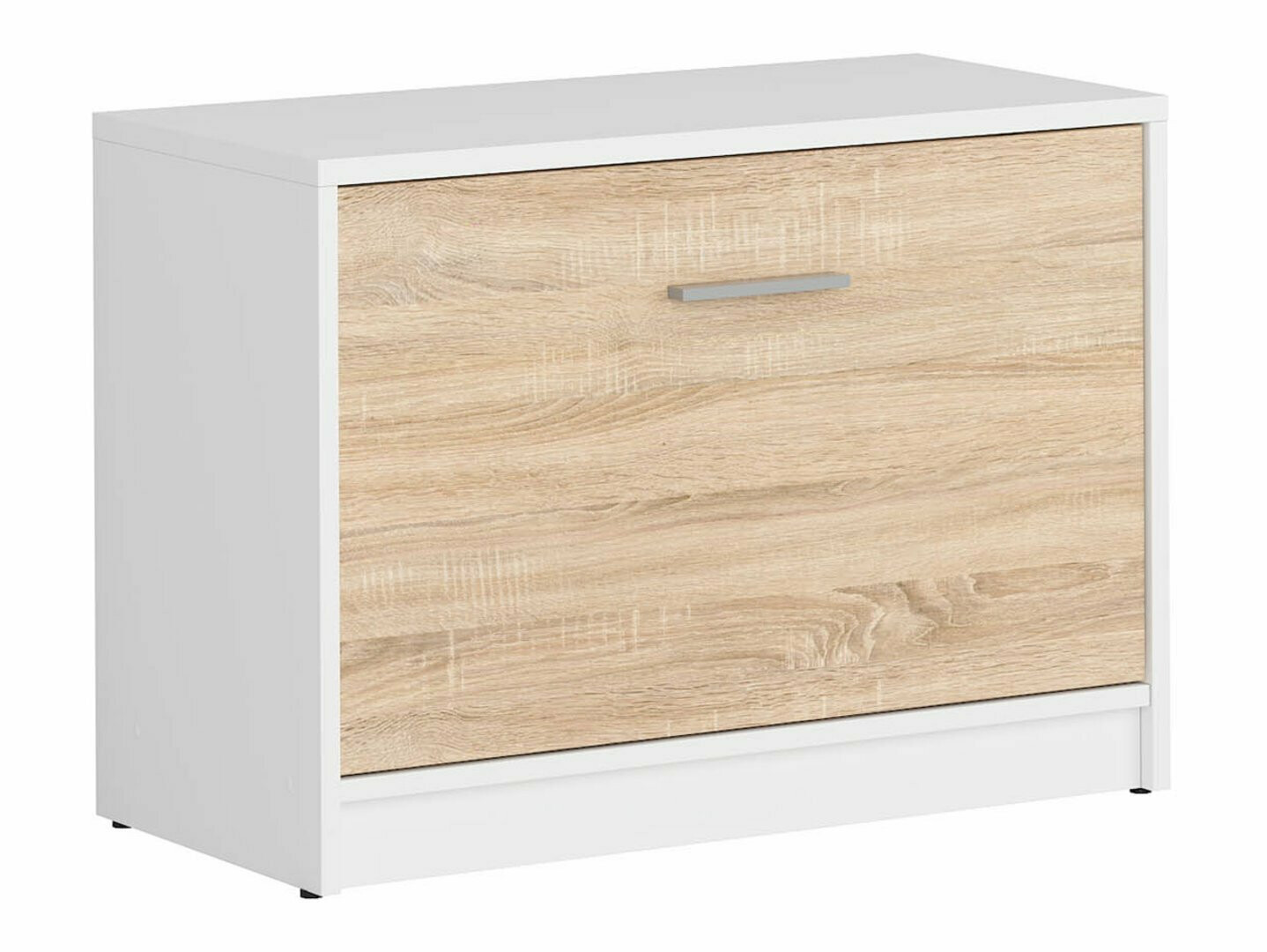 Παπουτσοθήκη Novsore 111 (Άσπρο + Sonoma οξιά)