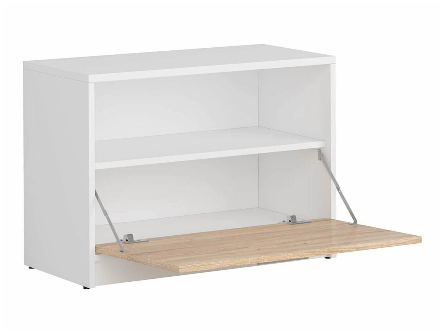 Παπουτσοθήκη Novsore 111 (Άσπρο + Sonoma οξιά)