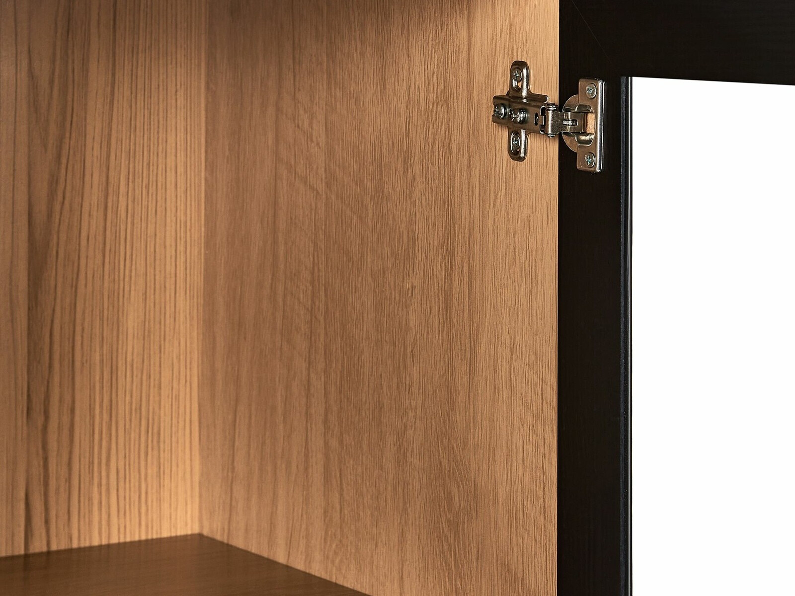 Βιβλιοθήκη Berwyn 2385 (Μαύρο + Ανοιχτό χρώμα ξύλου)