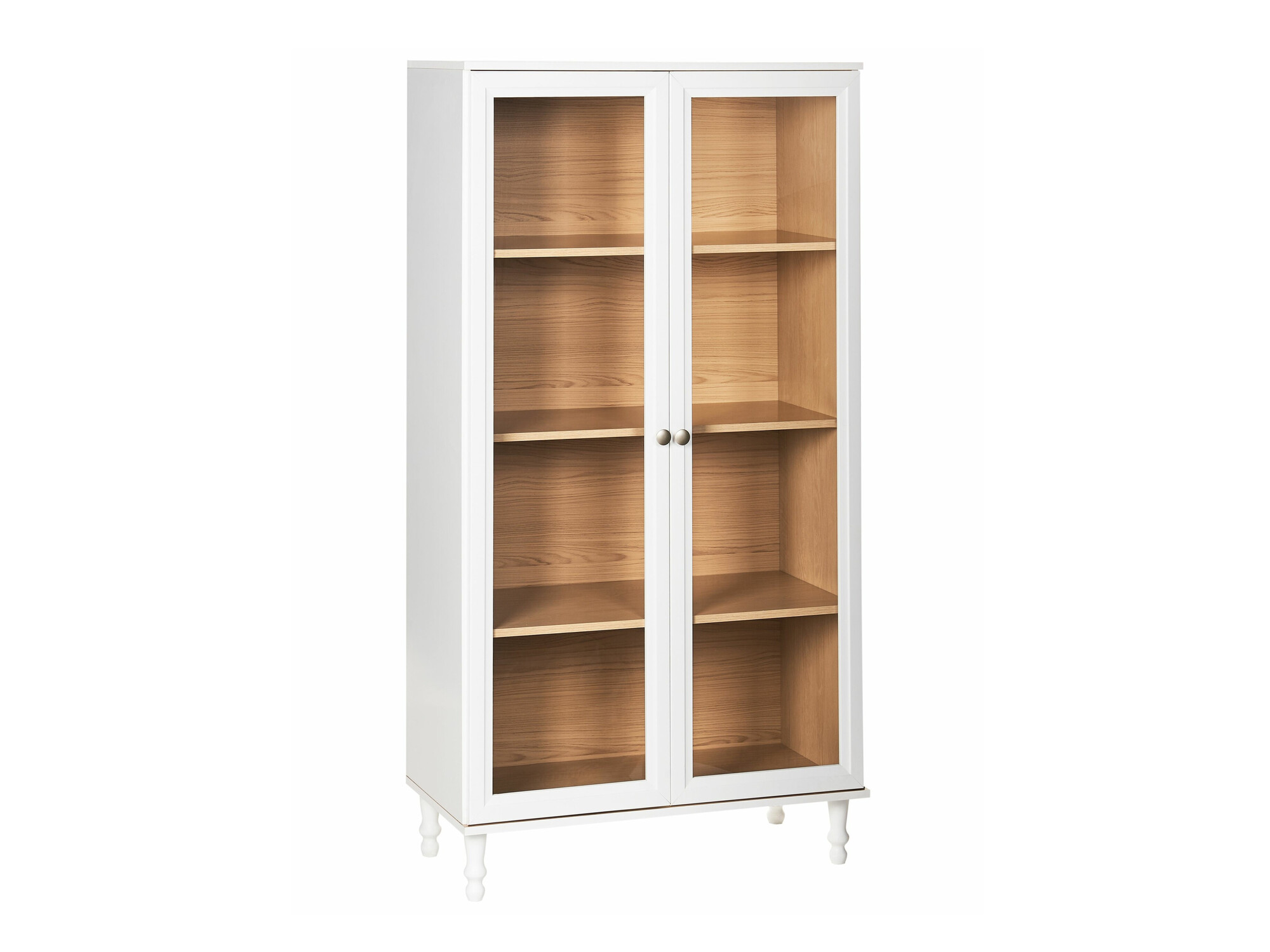 Bookcase Berwyn 2385 (White + Light wood)