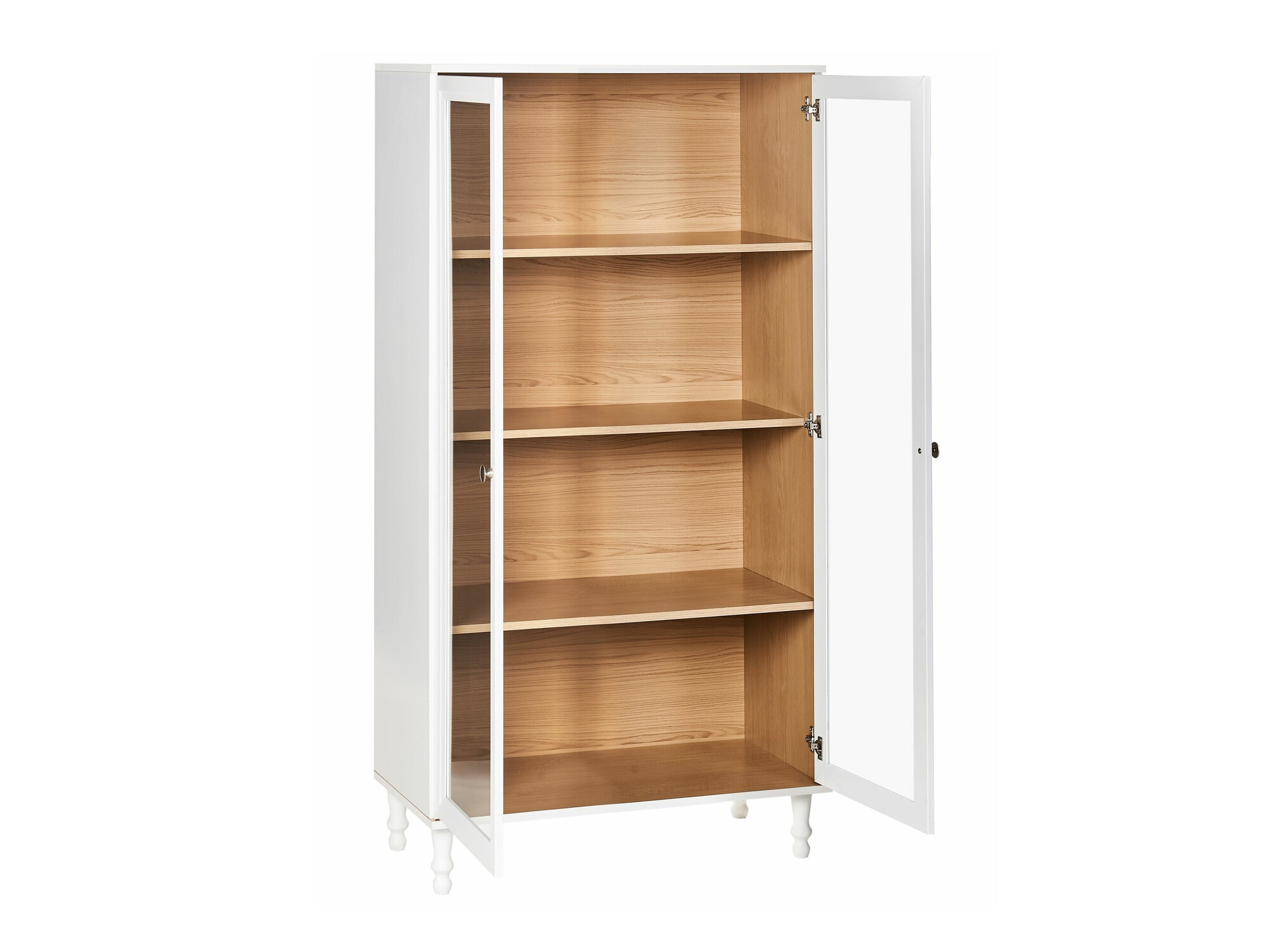 Bookcase Berwyn 2385 (White + Light wood)