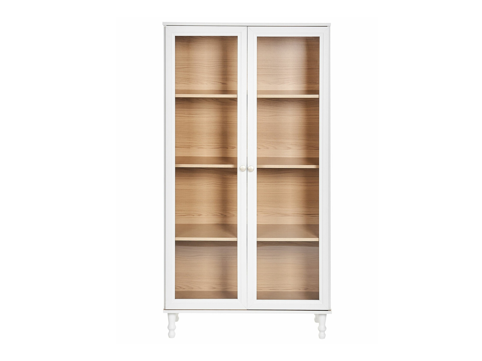 Bookcase Berwyn 2385 (White + Light wood)