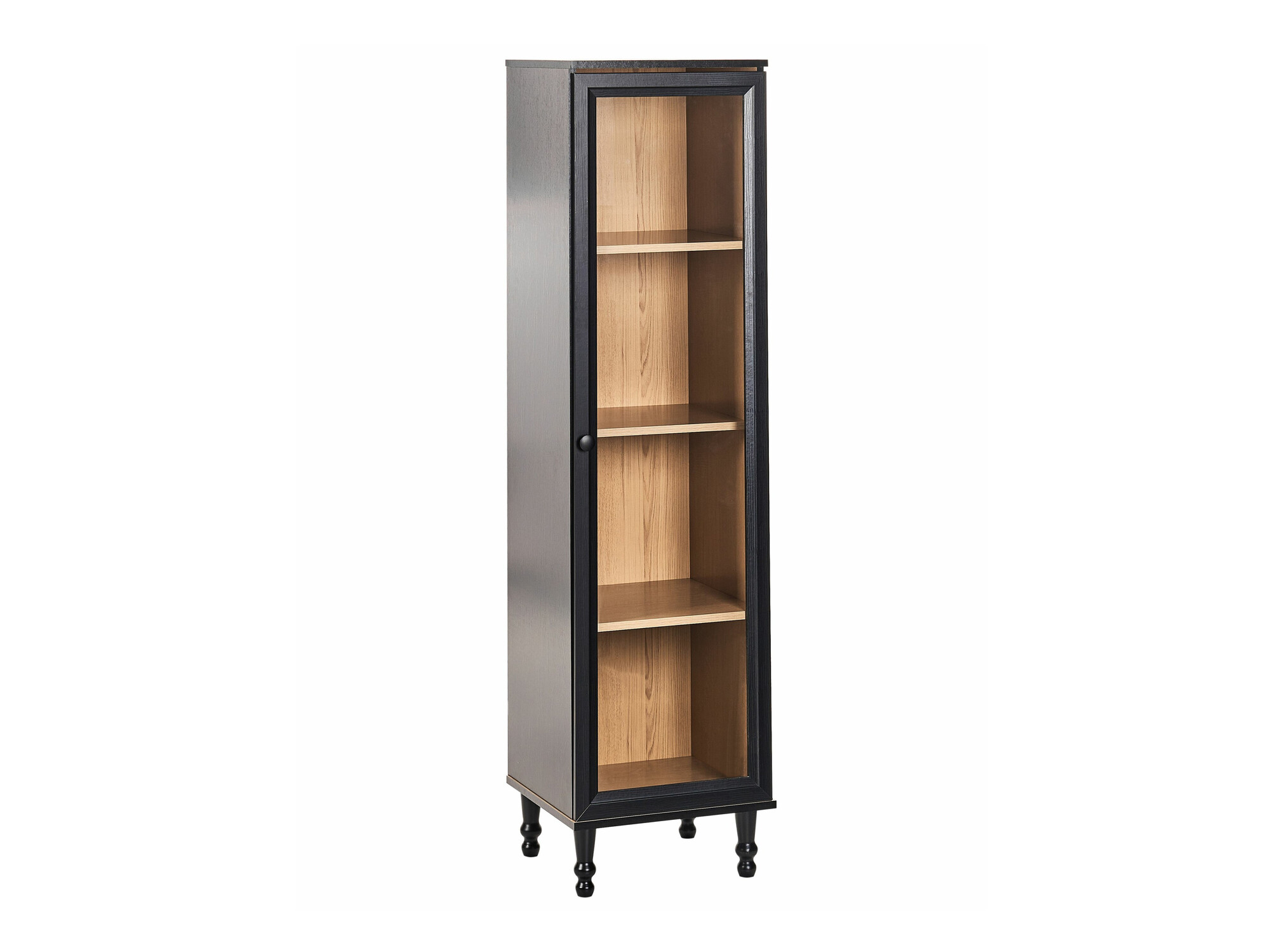 Bookcase Berwyn 2386 (Black + LIght wood)