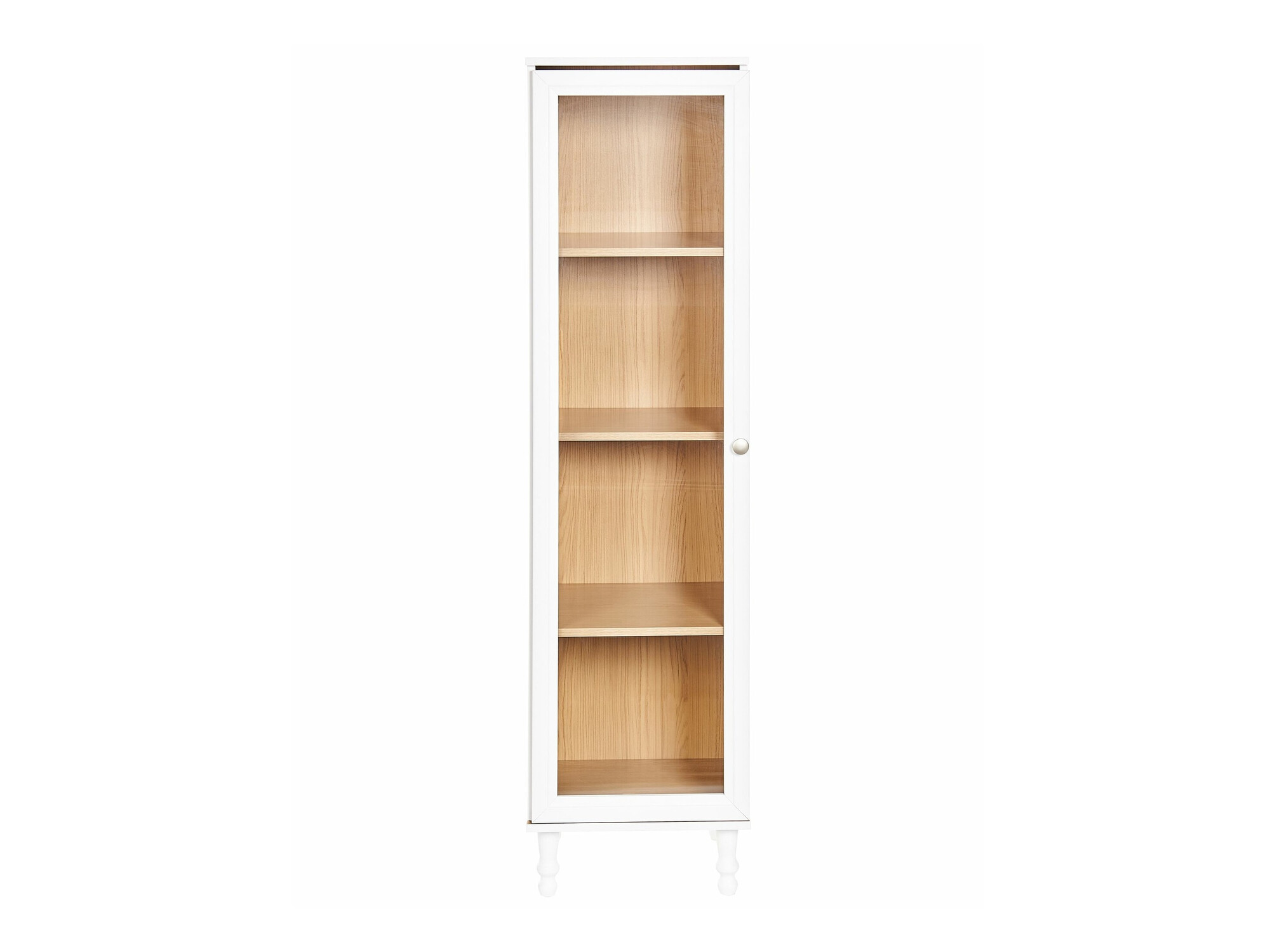 Bookcase Berwyn 2386 (White + Light wood)