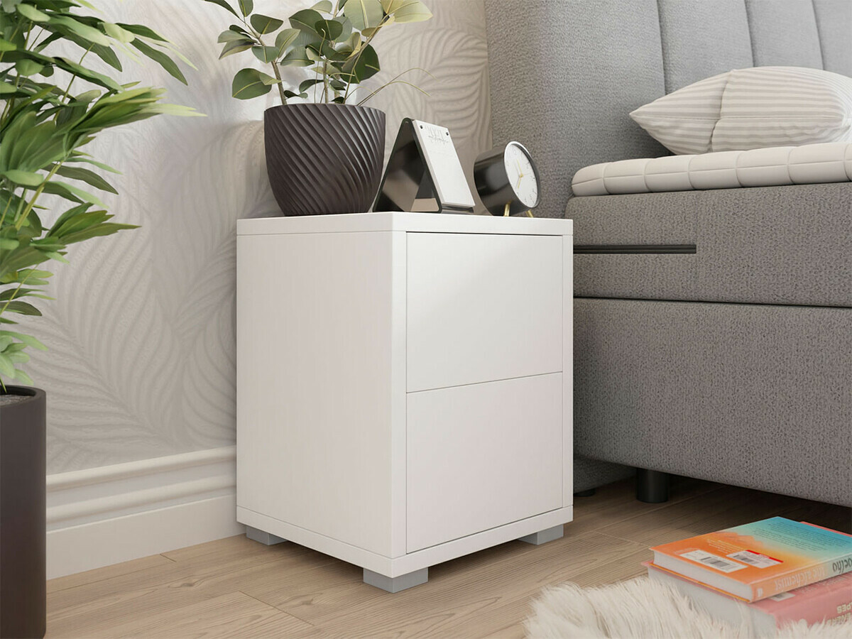 Bedside table Comfivo Tutela (White)