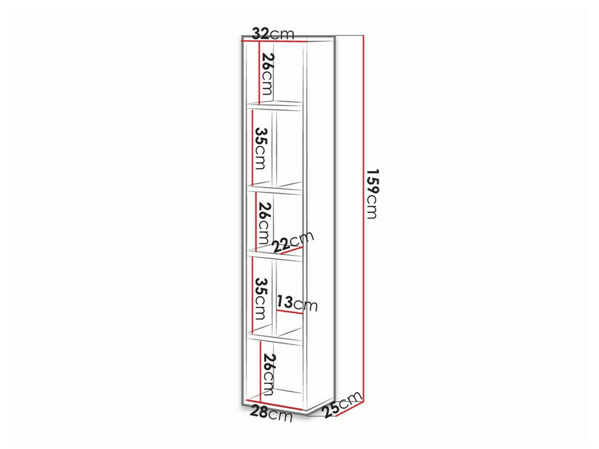Ράφι τοίχου Torsone 106 (Άσπρο)