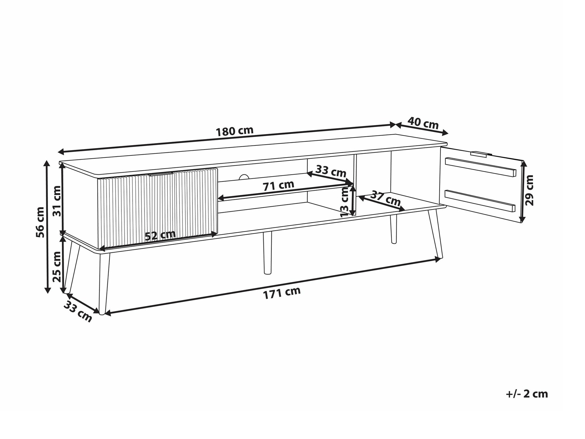 Τραπέζι Tv Lirfioe 103