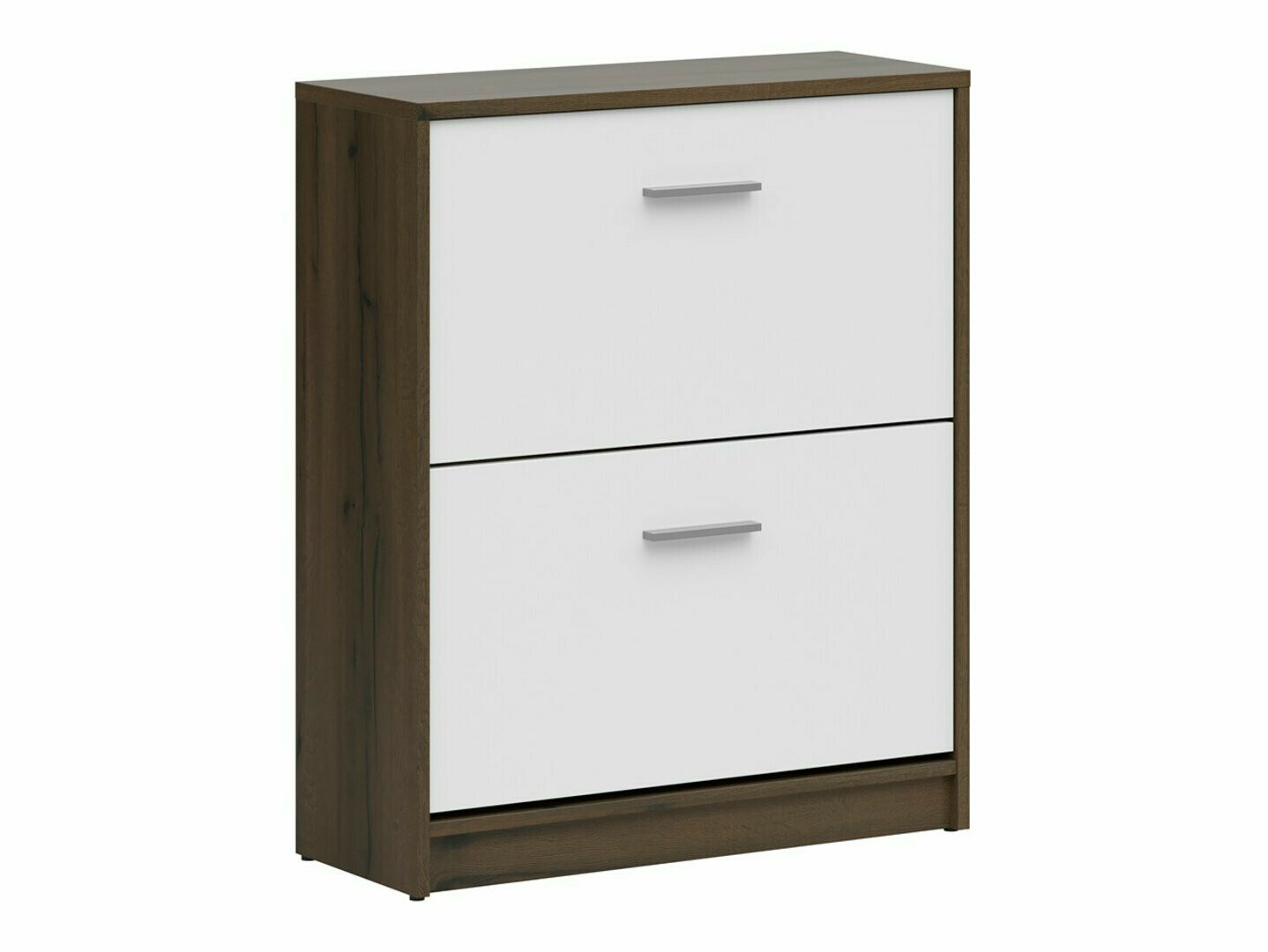 Παπουτσοθήκη Novsore 112 (Σκούρα δρυς + Άσπρο)