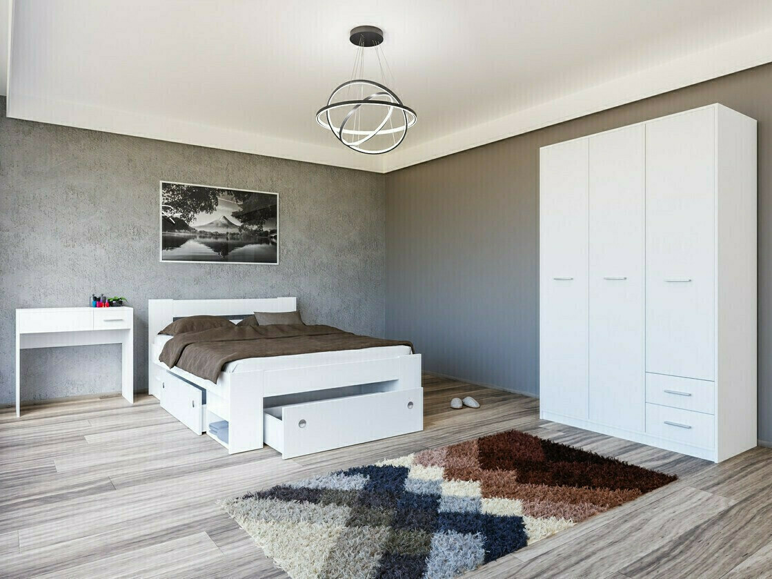 Σετ υπνοδωματίου Novsore 144 (Άσπρο)