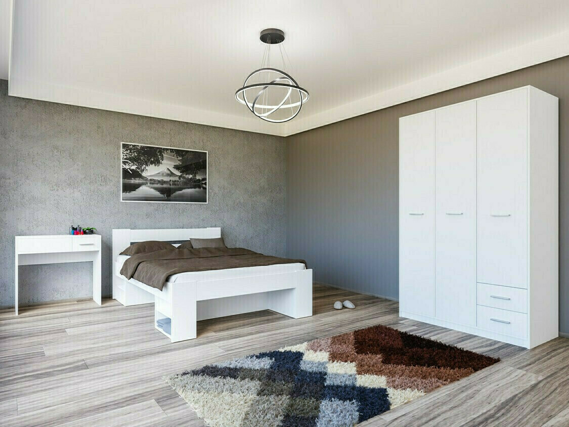 Σετ υπνοδωματίου Novsore 144 (Άσπρο)