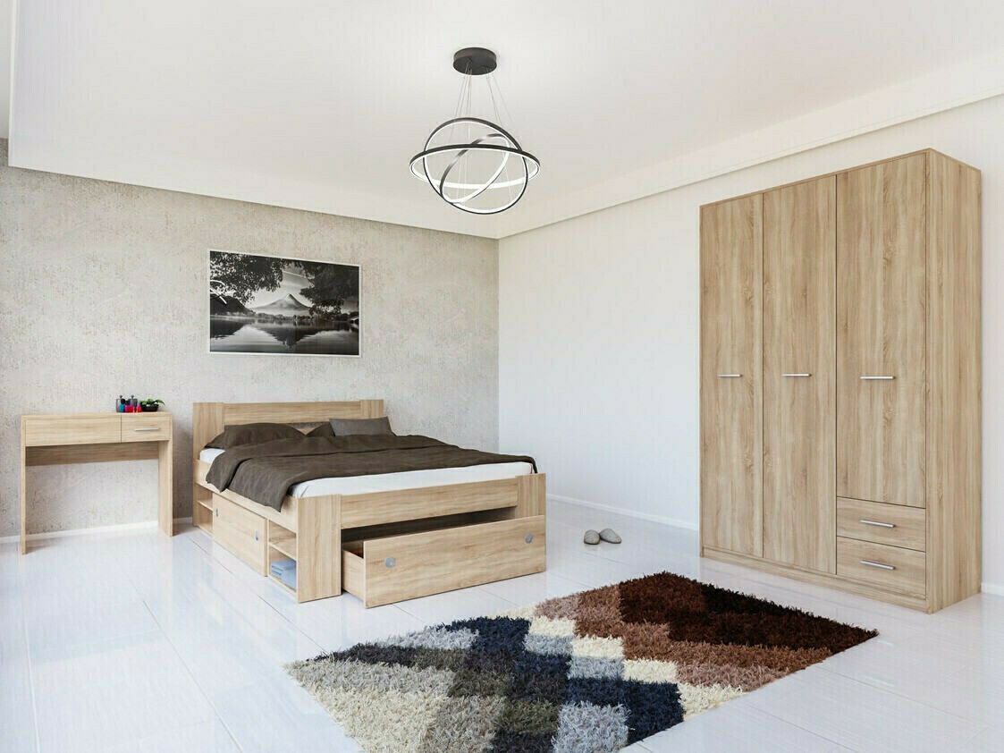 Σετ υπνοδωματίου Novsore 144 (Sonoma οξιά)