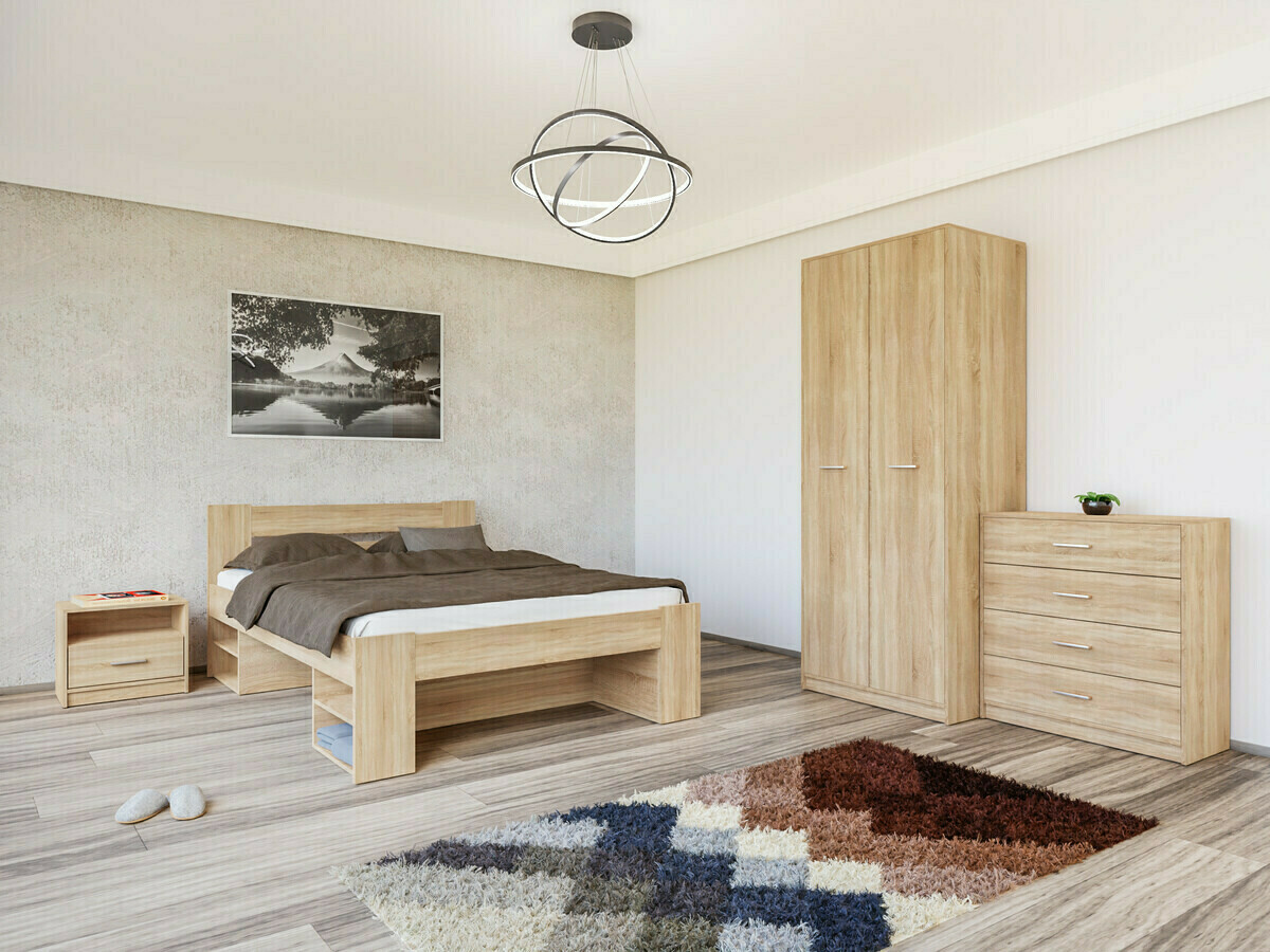 Σετ υπνοδωματίου Novsore 147 (Sonoma οξιά)