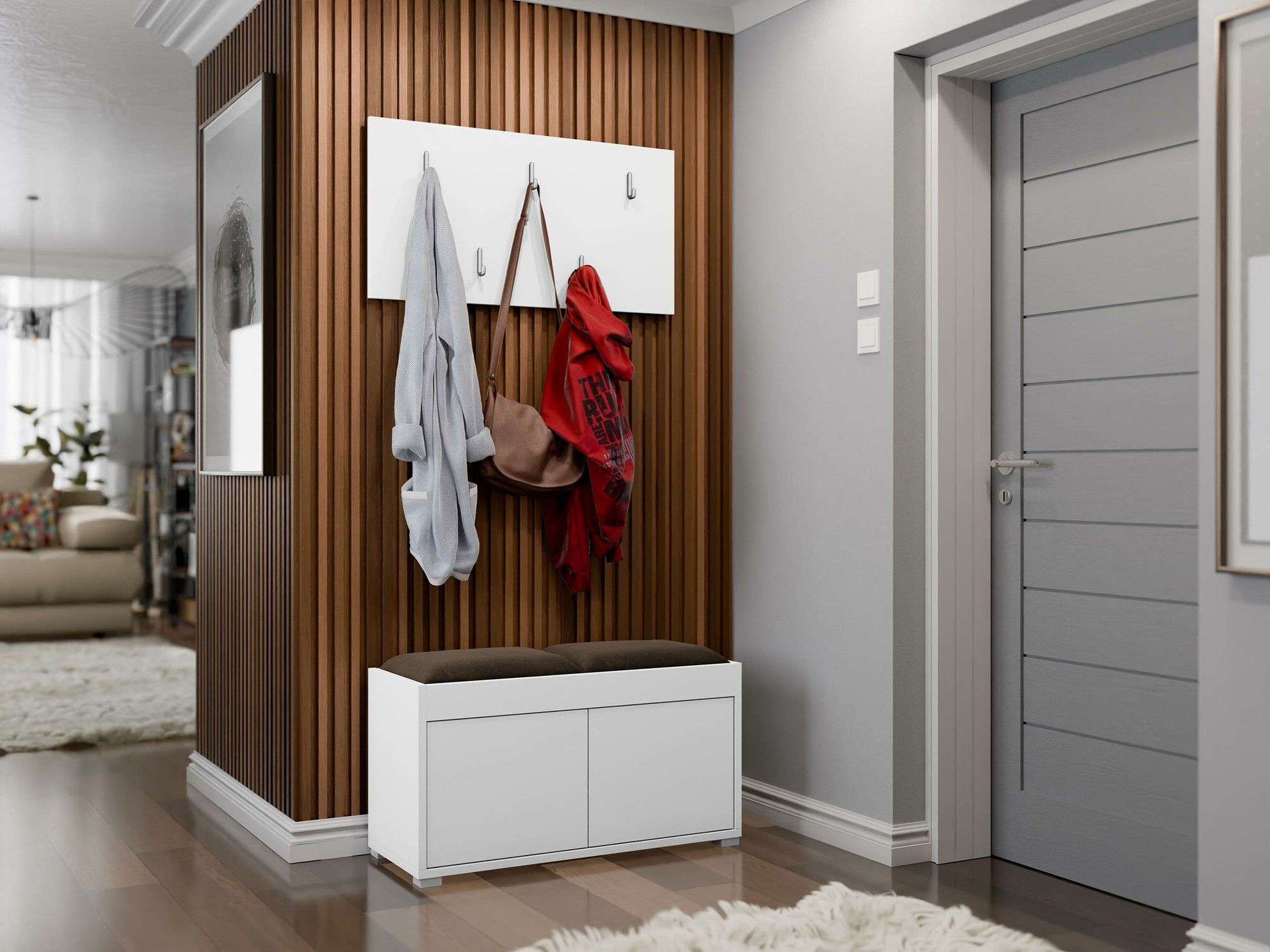 Σετ διαδρόμου Comfivo Tutela (Άσπρο)