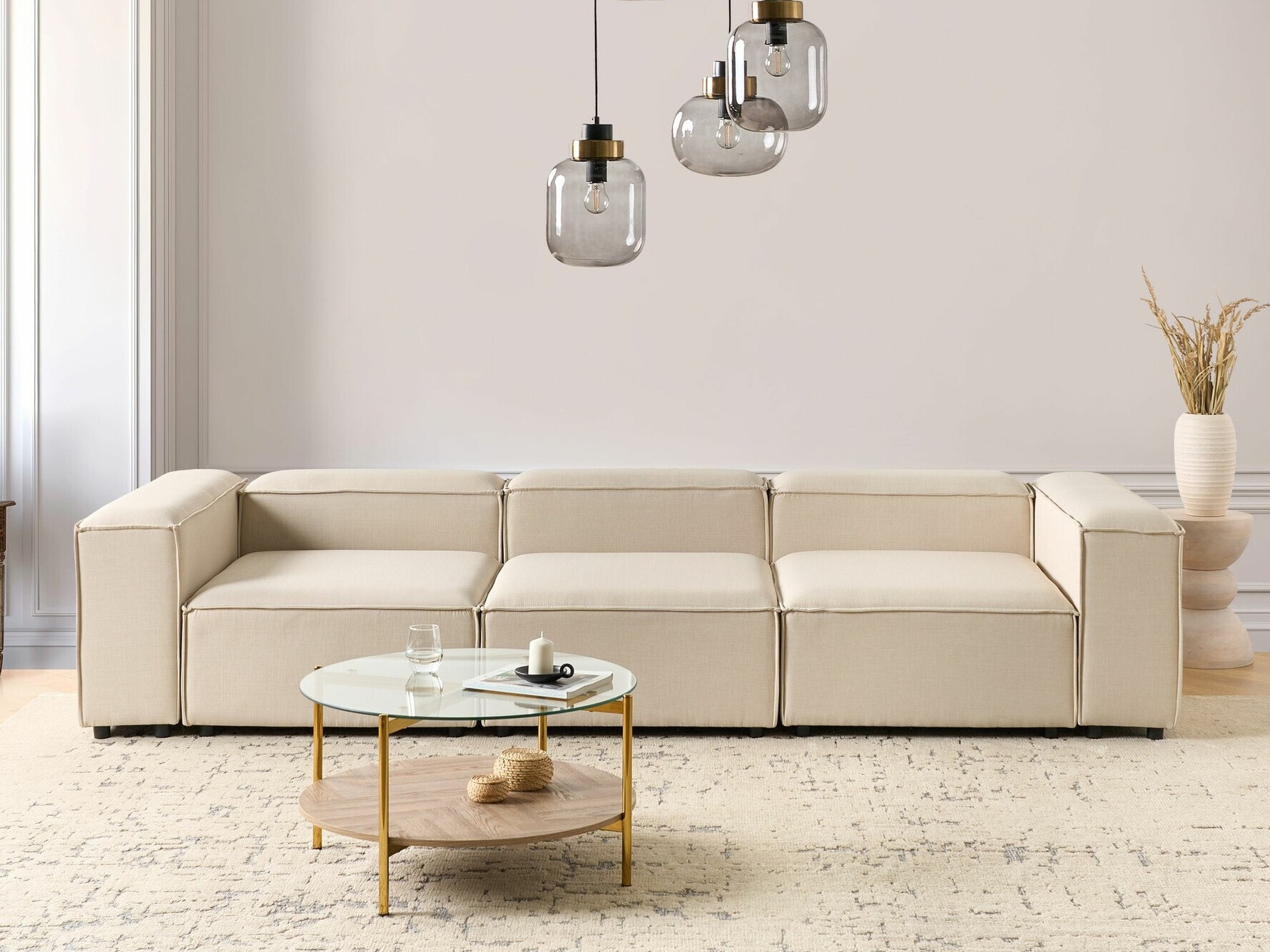 Αρθρωτή πολυθρόνα Serophi 100 (Μπεζ)