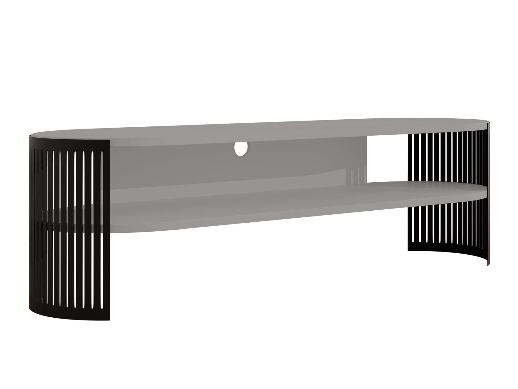 Έπιπλο τηλεόρασης Civer (Μαύρο + Γραφίτης)