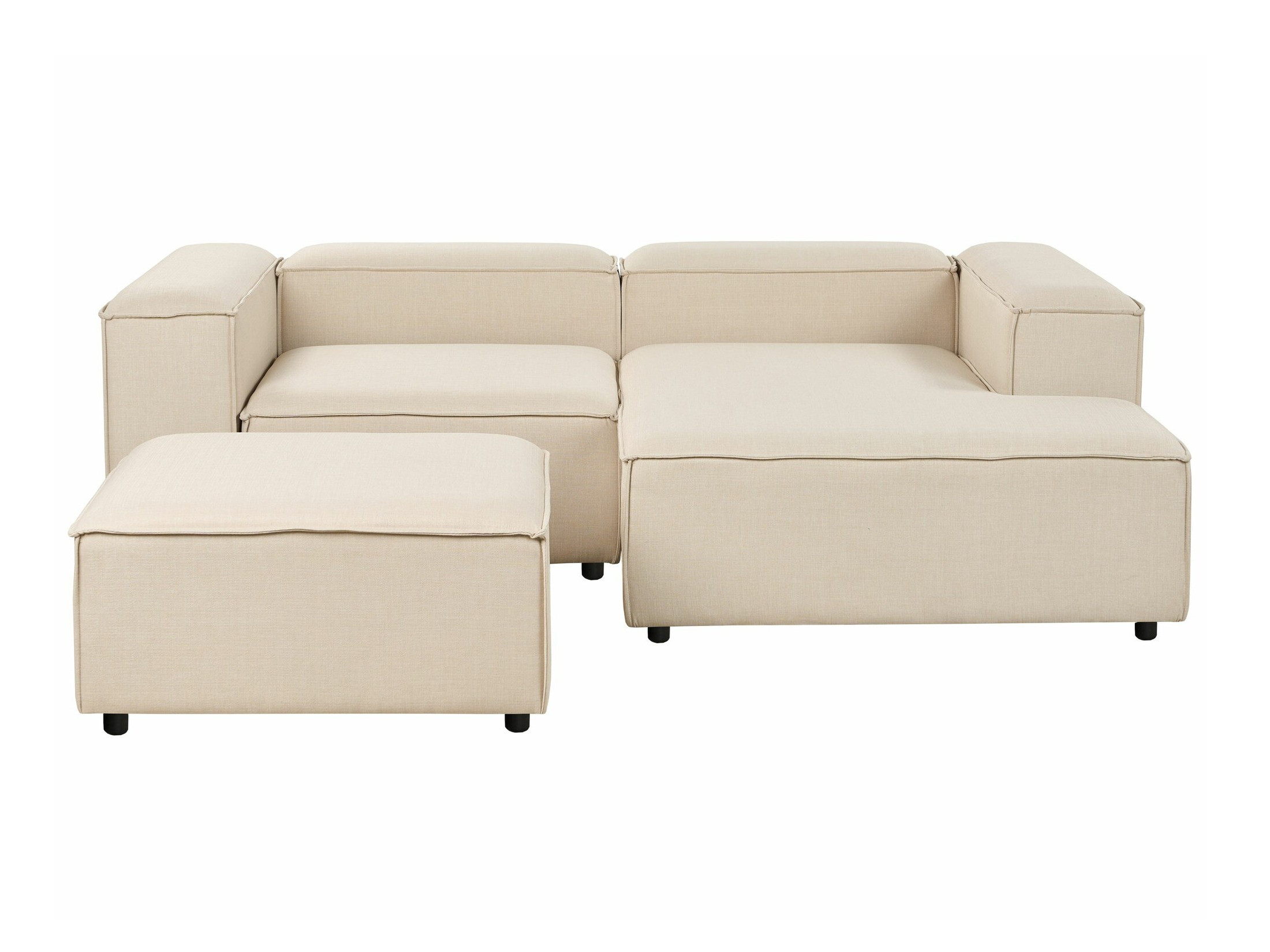 Σετ ταπετσαρισμένων επίπλων Serophi 105 (Μπεζ)