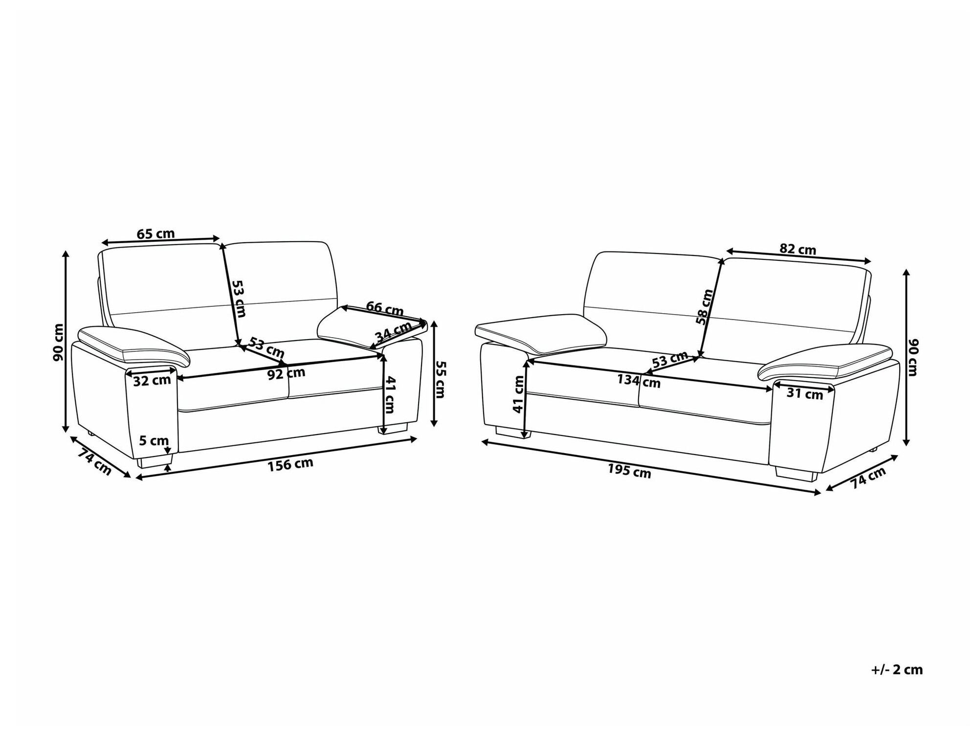 Σετ ταπετσαρισμένων επίπλων Berwyn 1328 (Μπεζ)