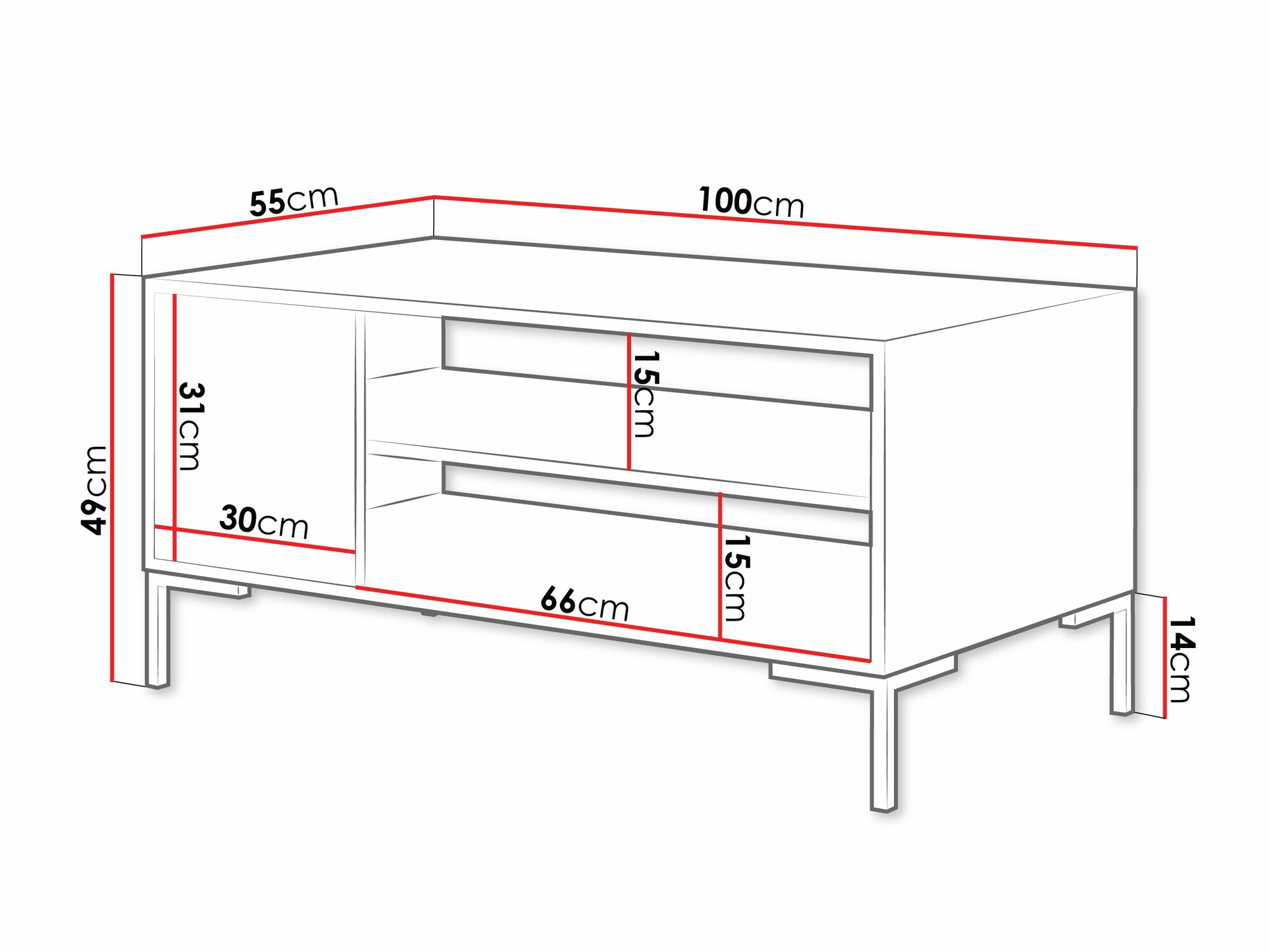 Τραπεζάκι σαλονιού Fabula