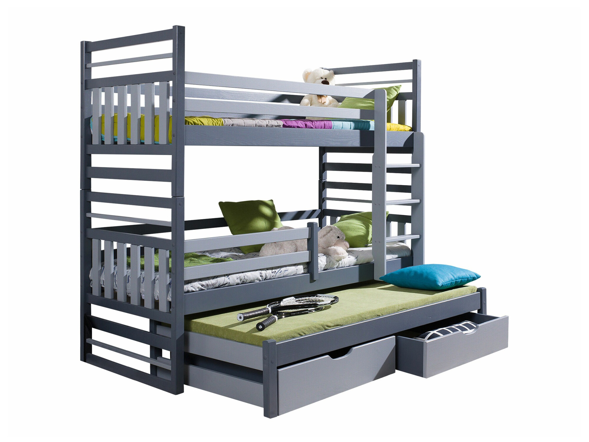 Bunk bed Henderson 123 (Graphite + Grey)
