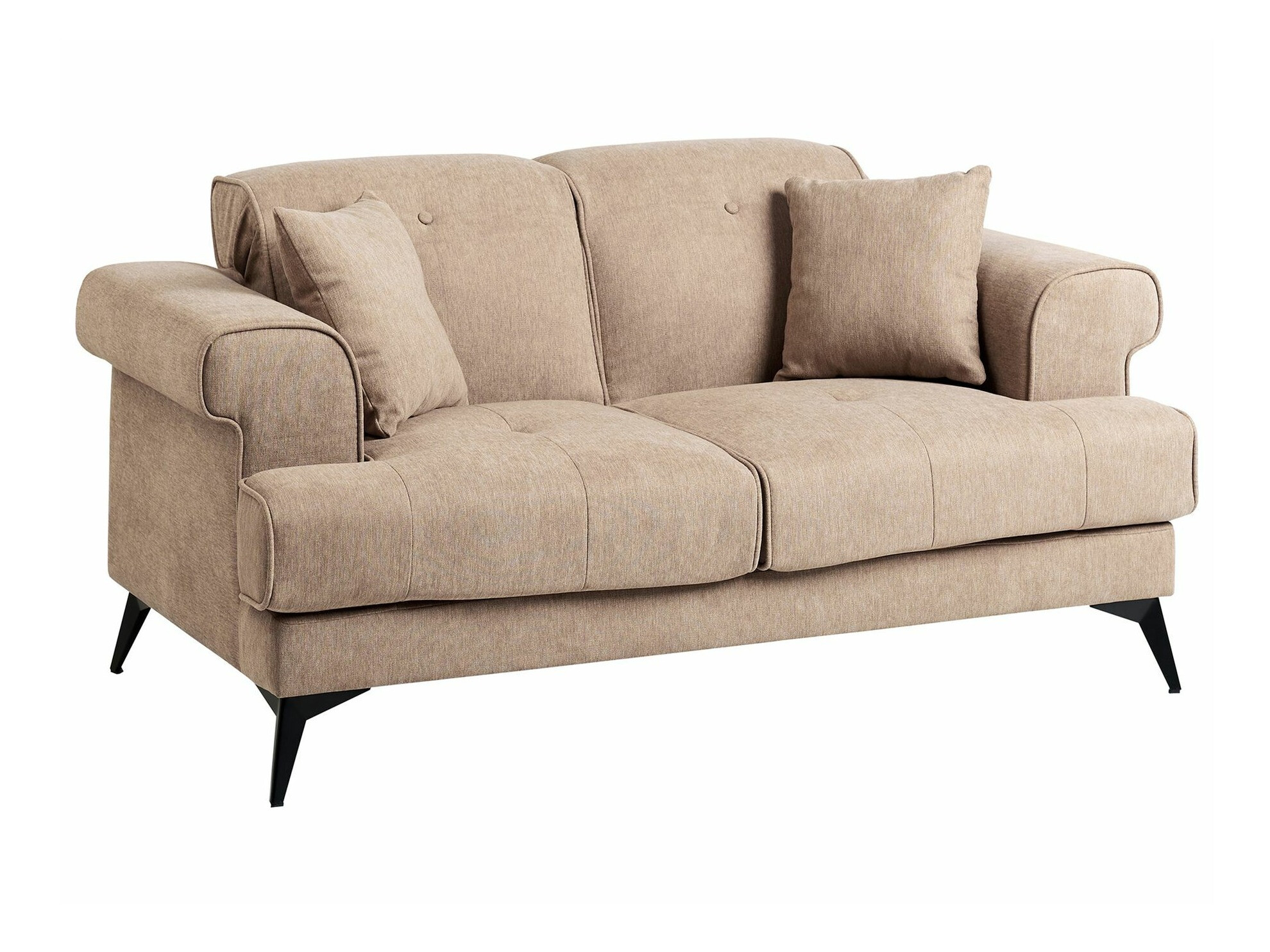 Σετ ταπετσαρισμένων επίπλων Berwyn 2436 (Ανοιχτό καφέ)