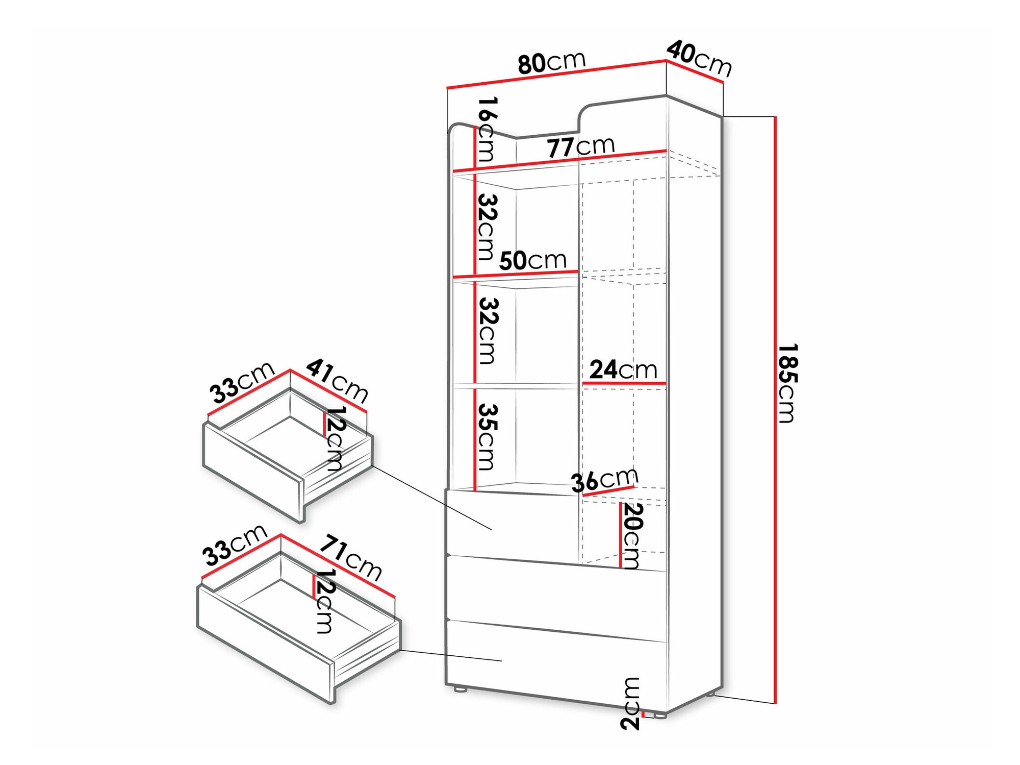 Βιβλιοθήκη Domcali 102 (Γκρι + Δρυς)