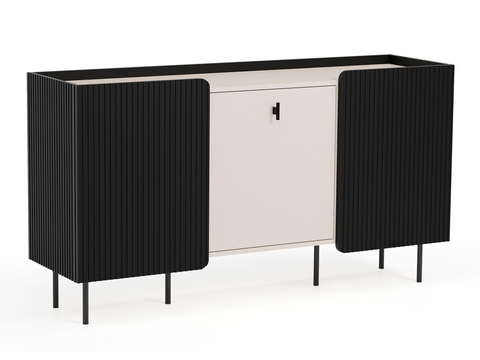 Μπουφέ Mansfield 101 (Μαύρο + Κασμίρι)