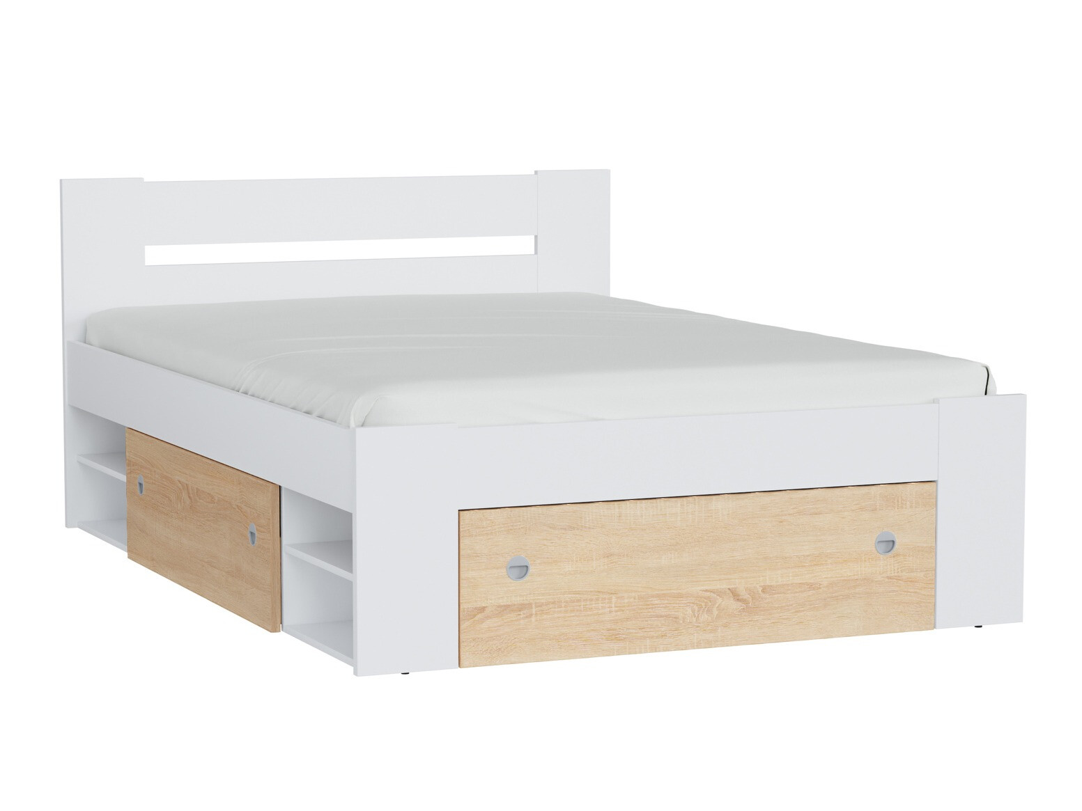 Bed Novsore 130 (White)