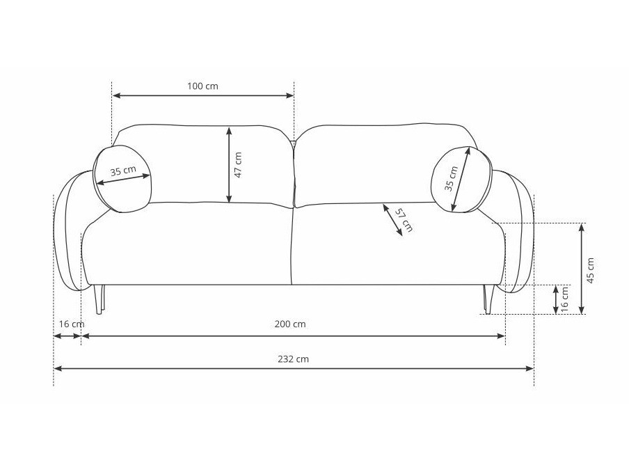 Sofa bed Kingston 143 (Castel 39)