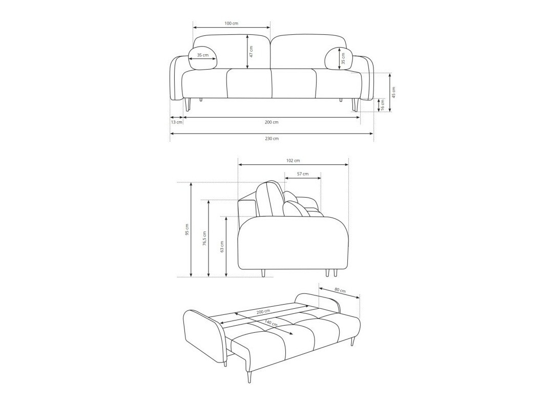 Sofa bed Kingston 151 (Elma 15)