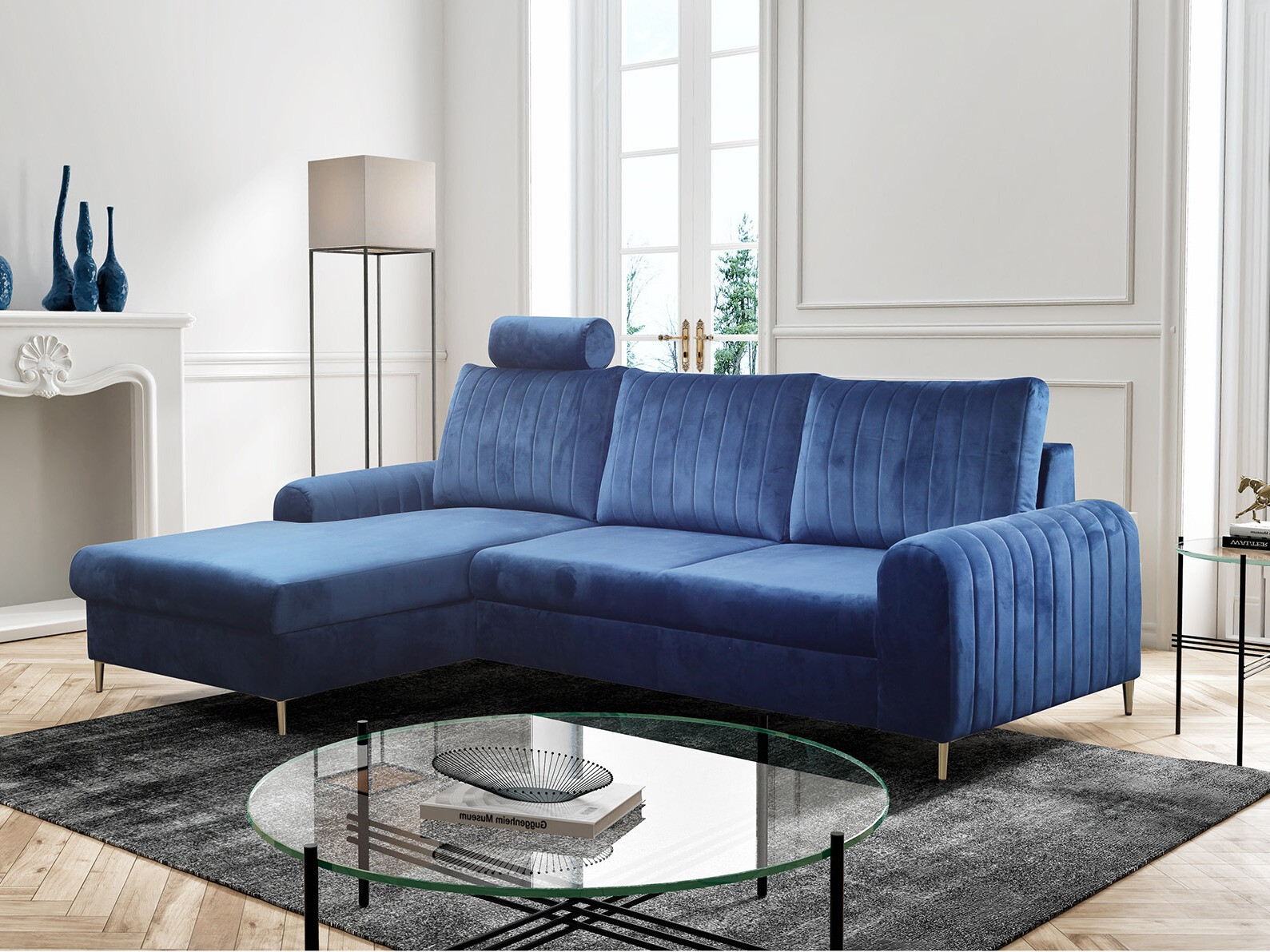 Corner sofa Kingston 163 (Velluto 25)
