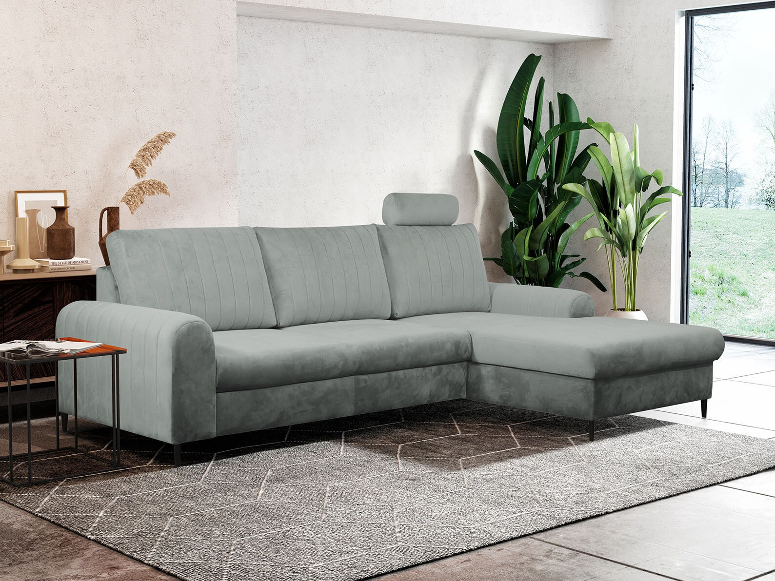 Corner sofa Kingston 165 (Velluto 16)