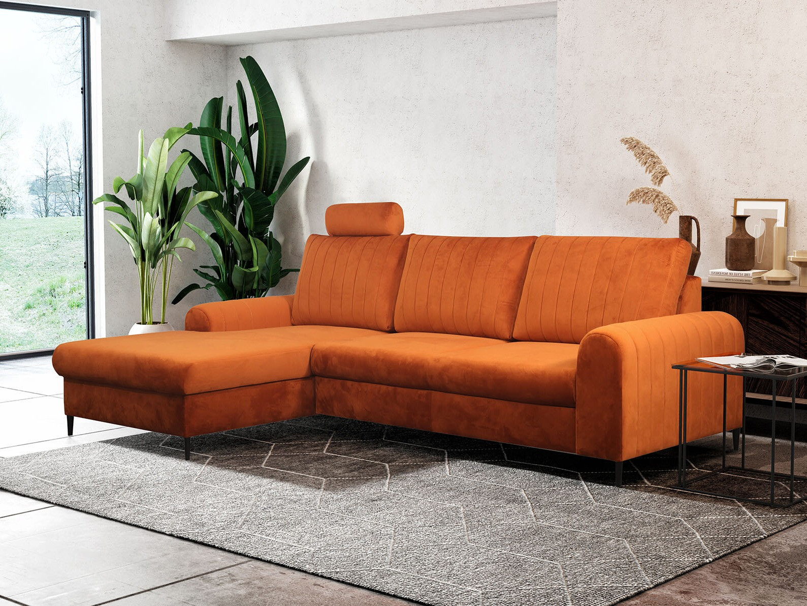 Corner sofa Kingston 165 (Velluto 33)