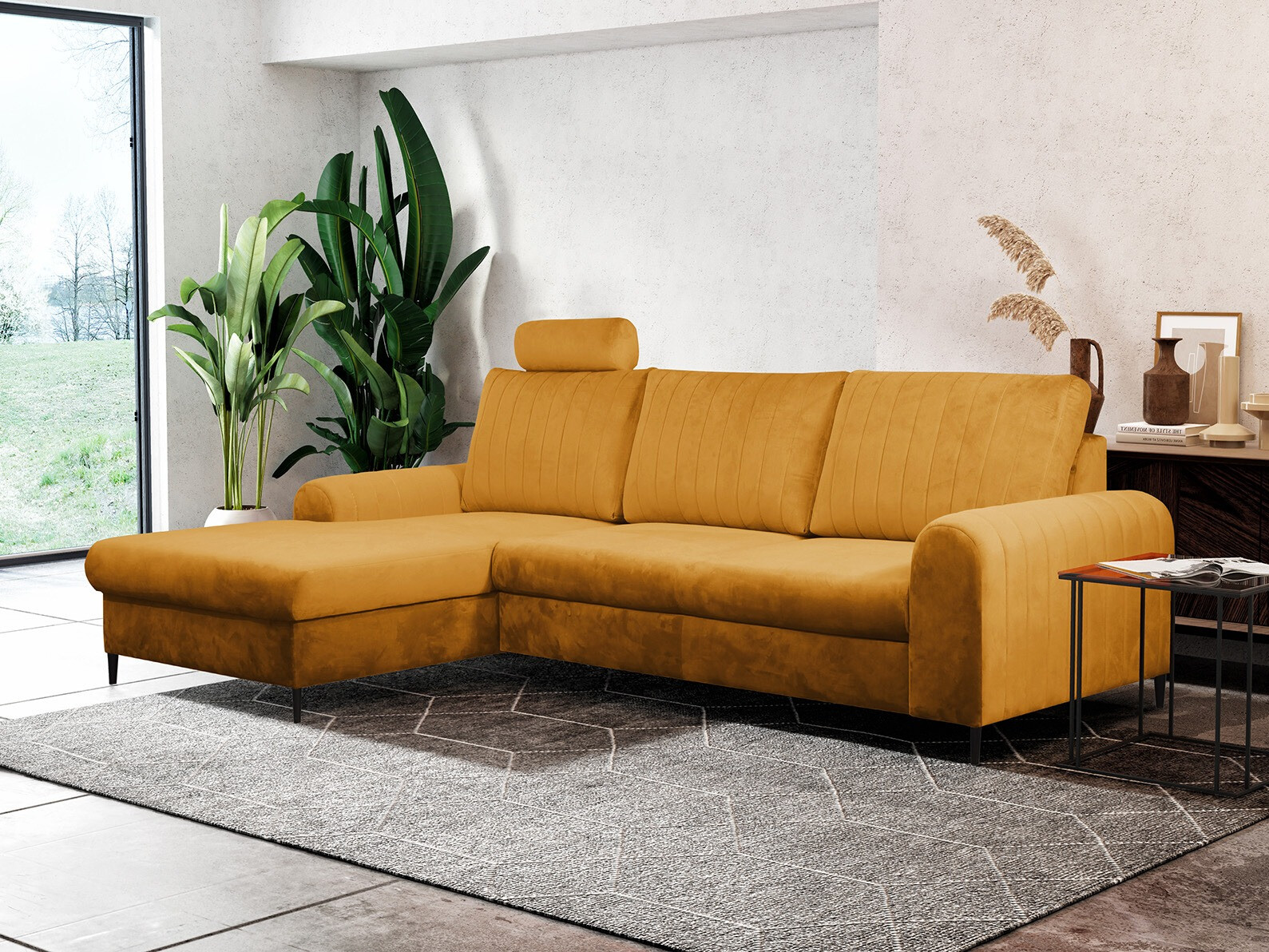Corner sofa Kingston 165 (Velluto 8)