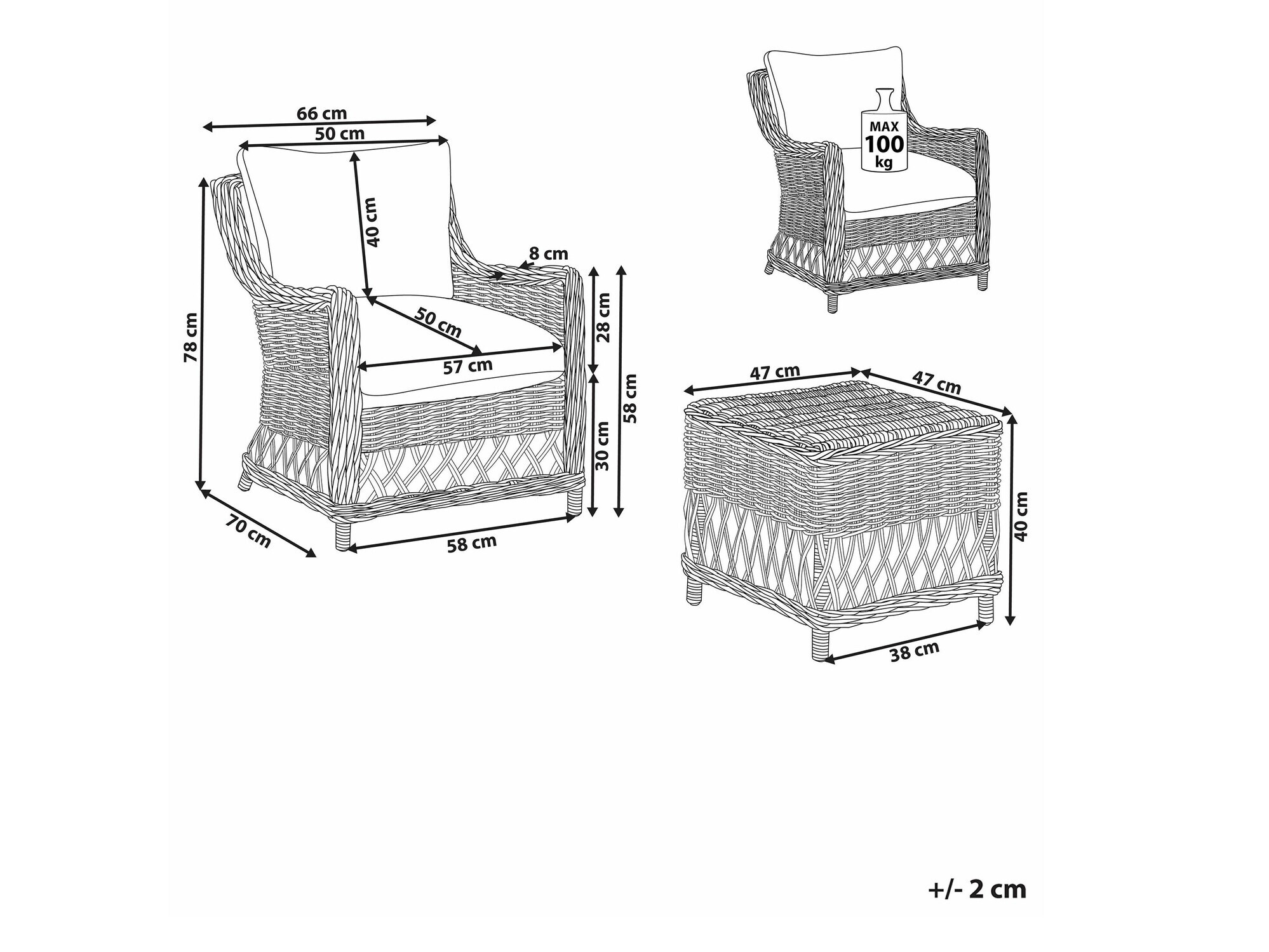 Outdoor furniture set Berwyn 2449