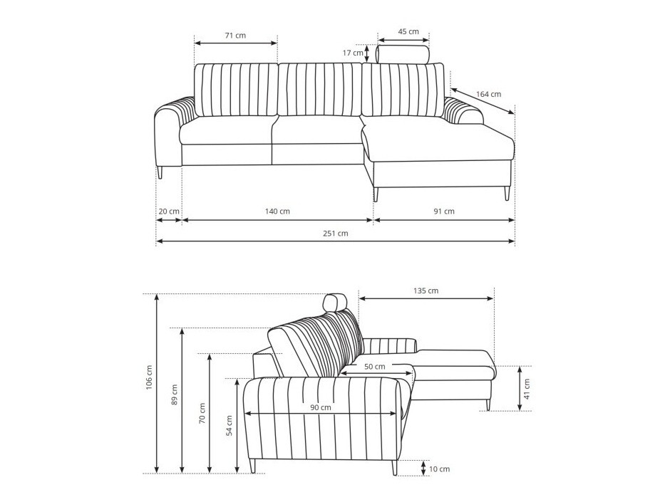 Γωνιακός Καναπές Kingston 163 (Loft 22)