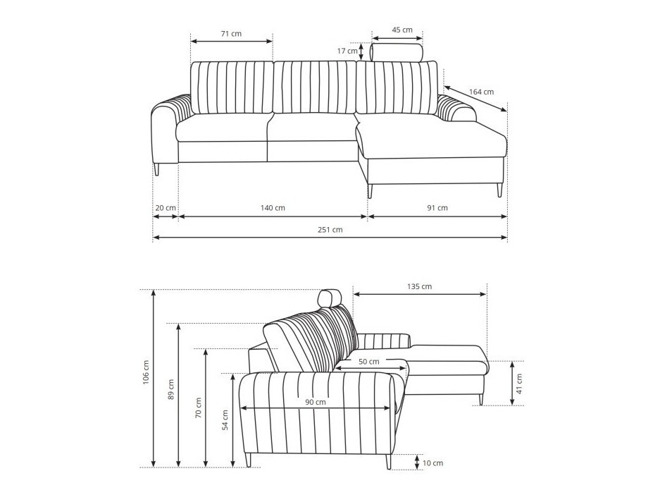Γωνιακός Καναπές Kingston 163 (Loft 2)