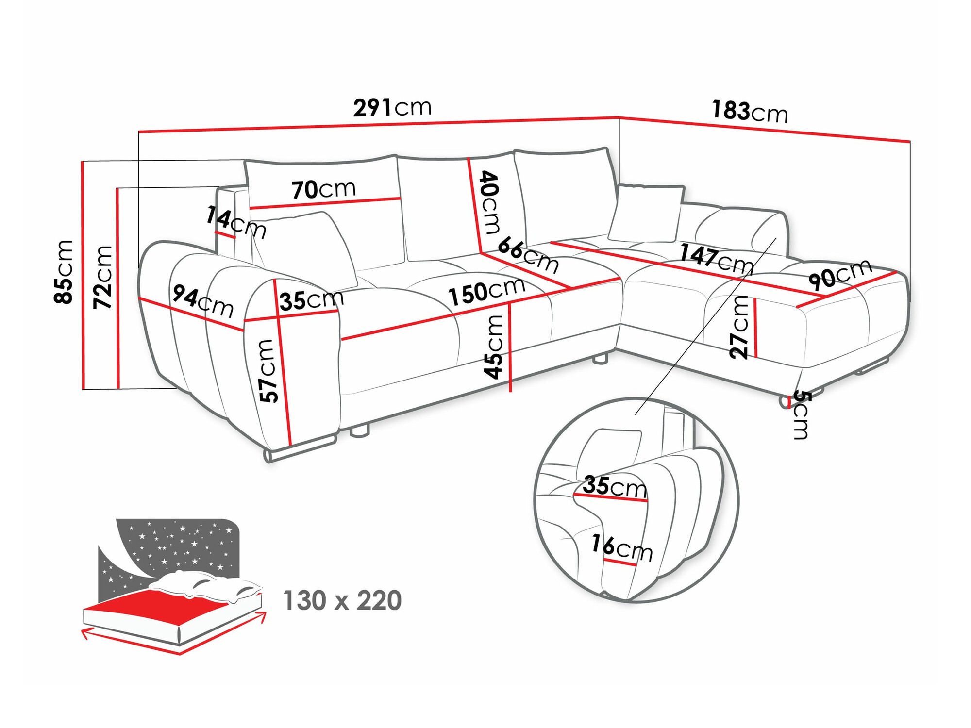 Γωνιακός Καναπές Signis (Velo 636)